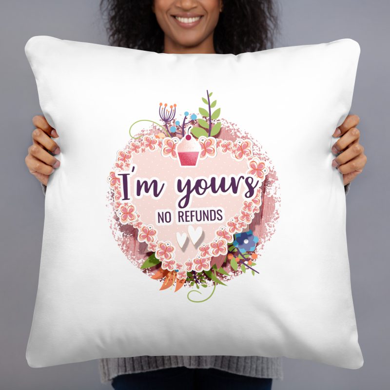 I Love you No Return Design on Basic Pillow