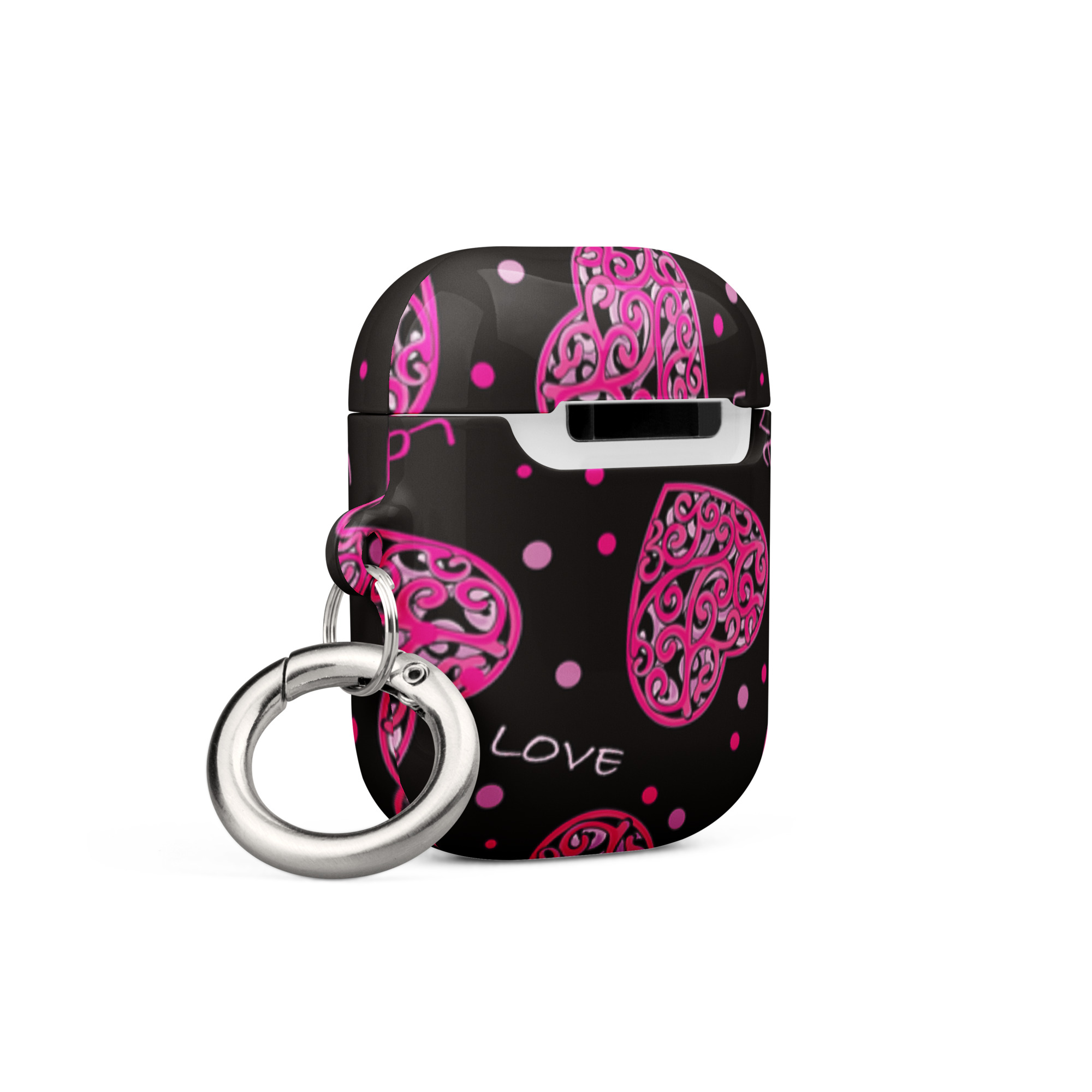 Fuchsia Heart Design Case for AirPods® - Image 5