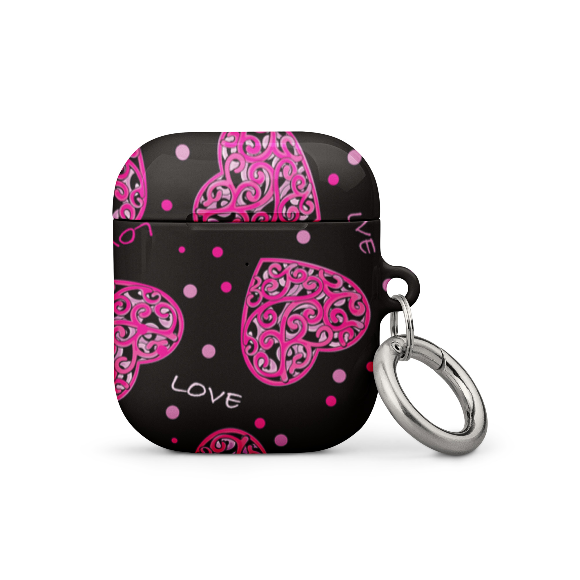 Fuchsia Heart Design Case for AirPods® - Image 6