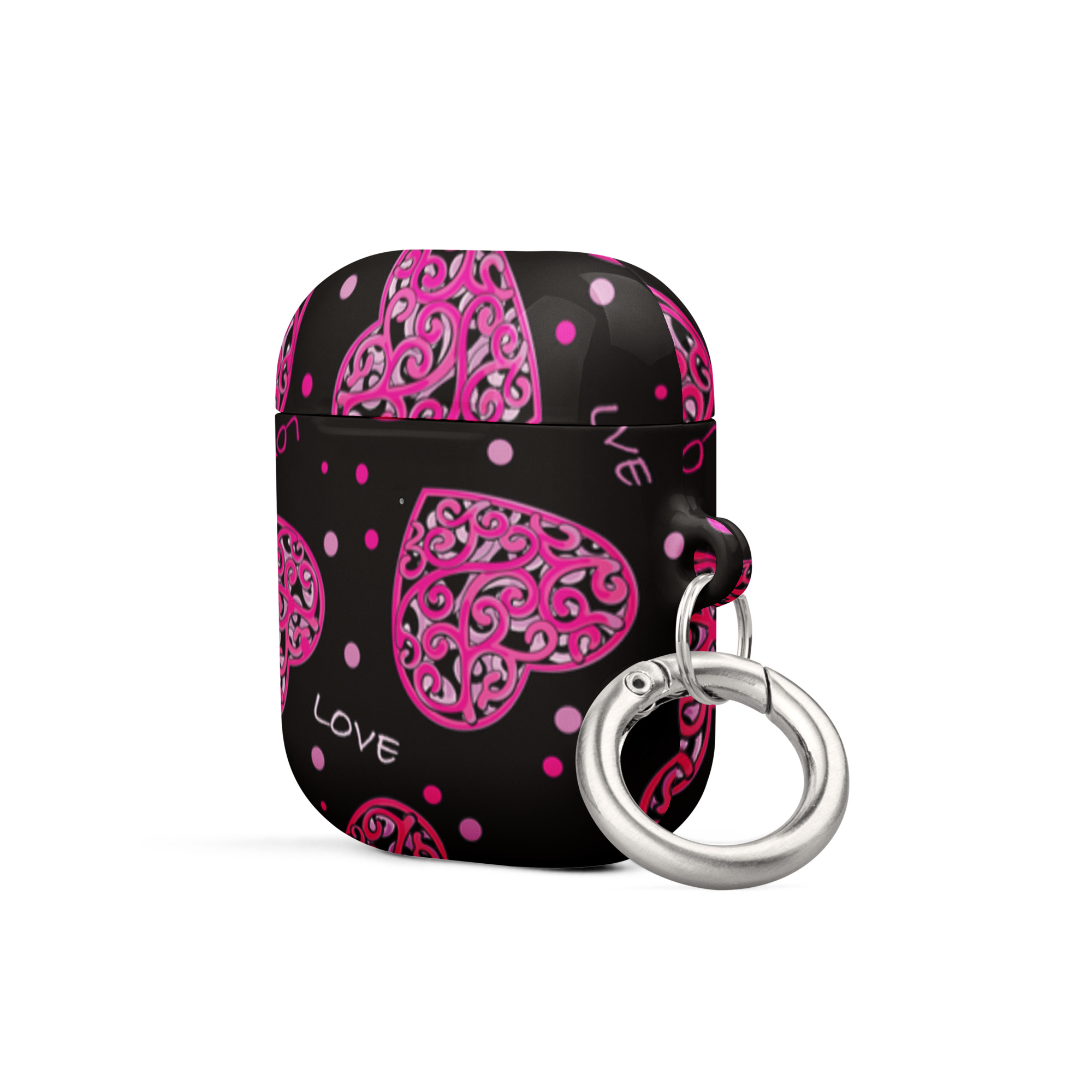 Fuchsia Heart Design Case for AirPods® - Image 7