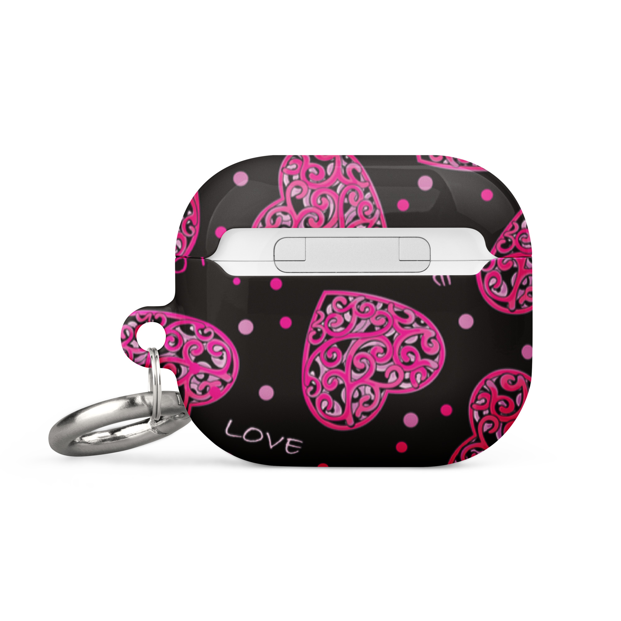 Fuchsia Heart Design Case for AirPods® - Image 12