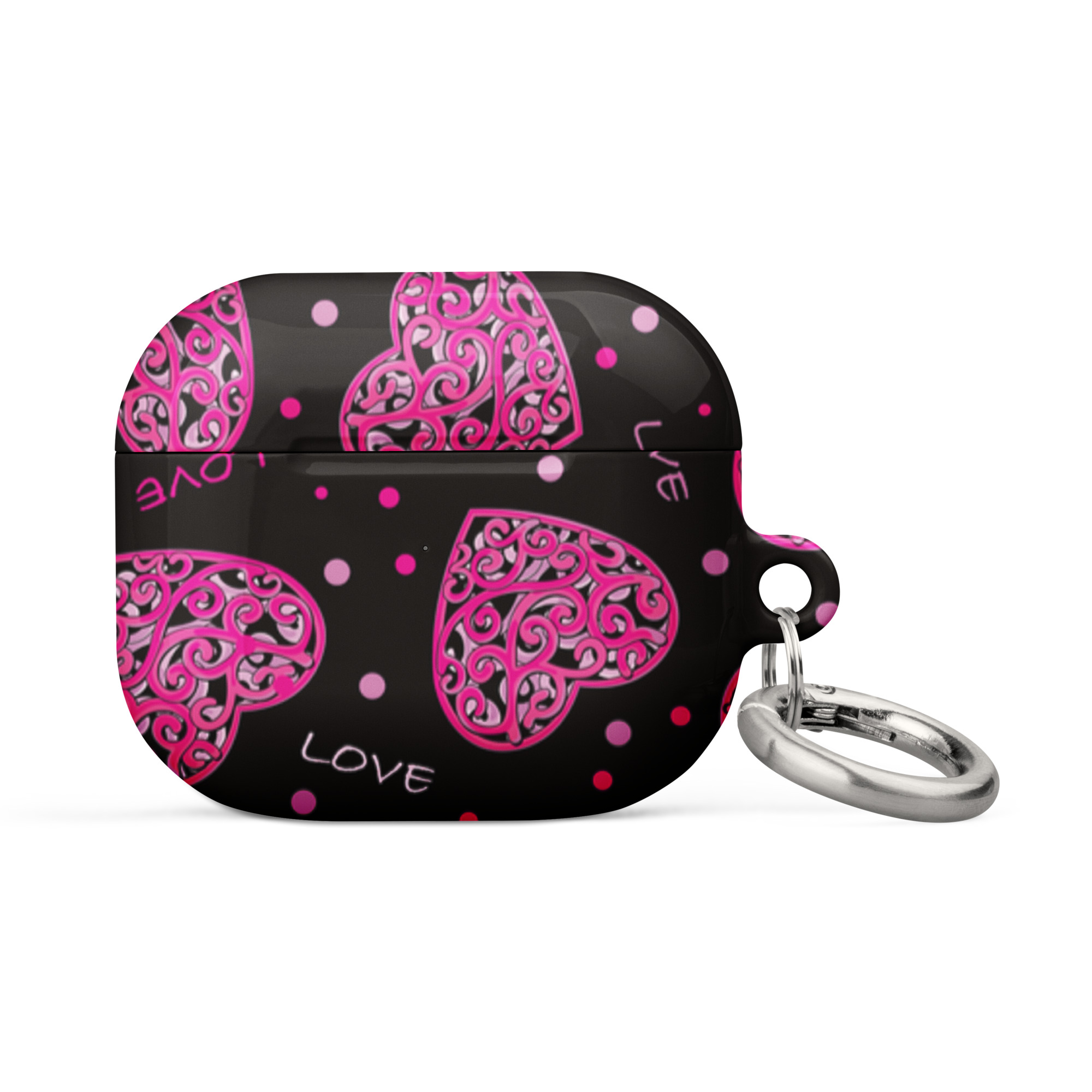 Fuchsia Heart Design Case for AirPods® - Image 10