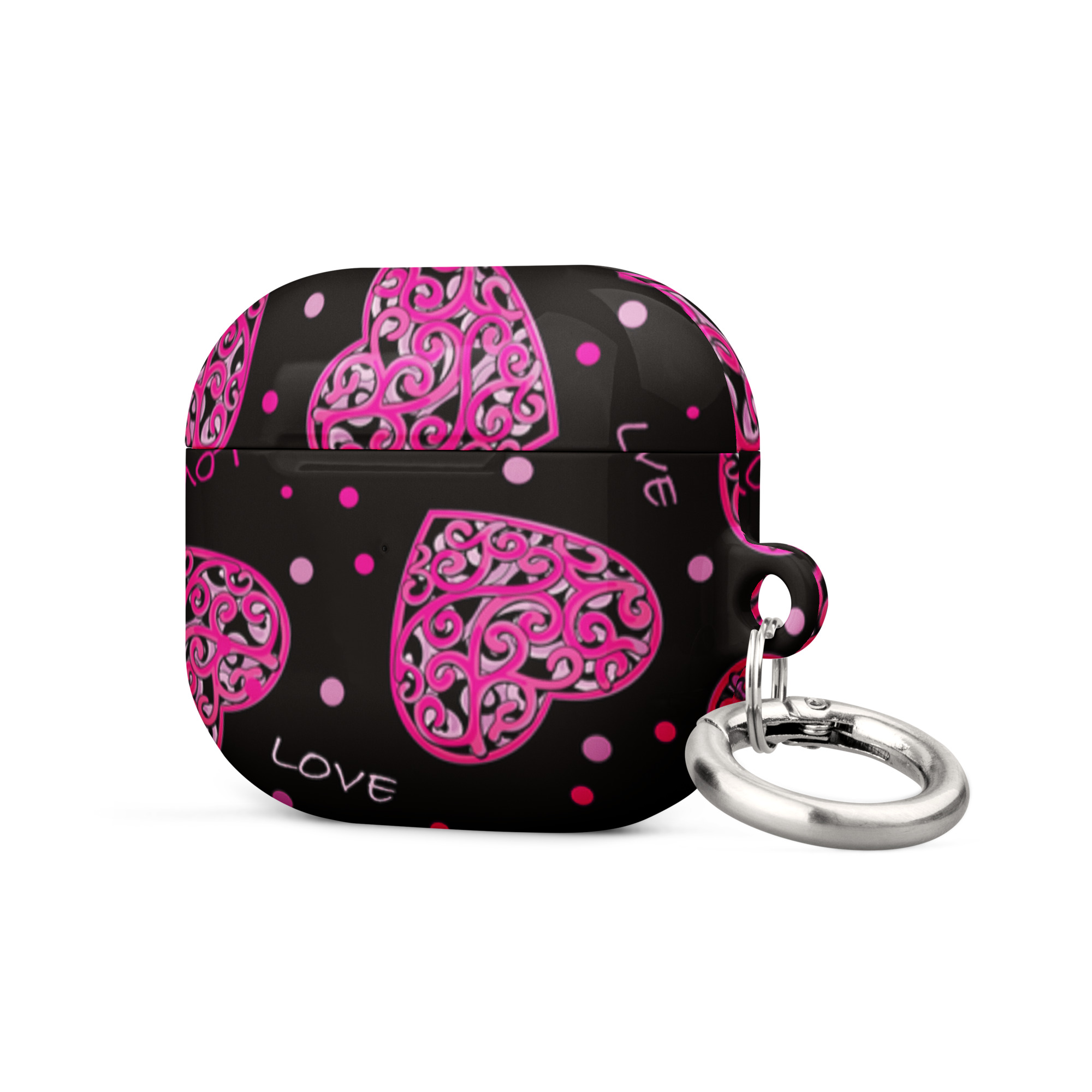 Fuchsia Heart Design Case for AirPods® - Image 11