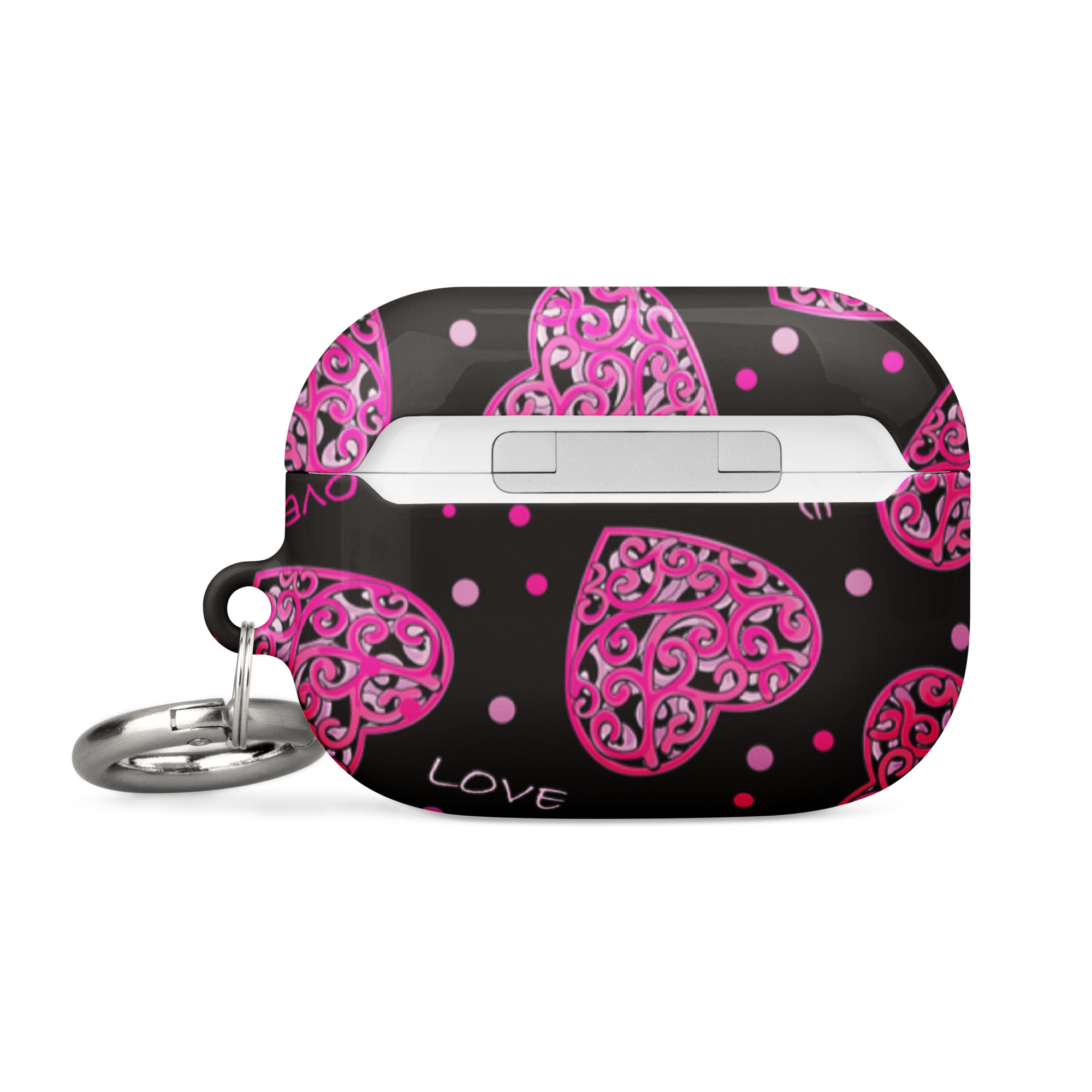 Fuchsia Heart Design Case for AirPods® - Image 16