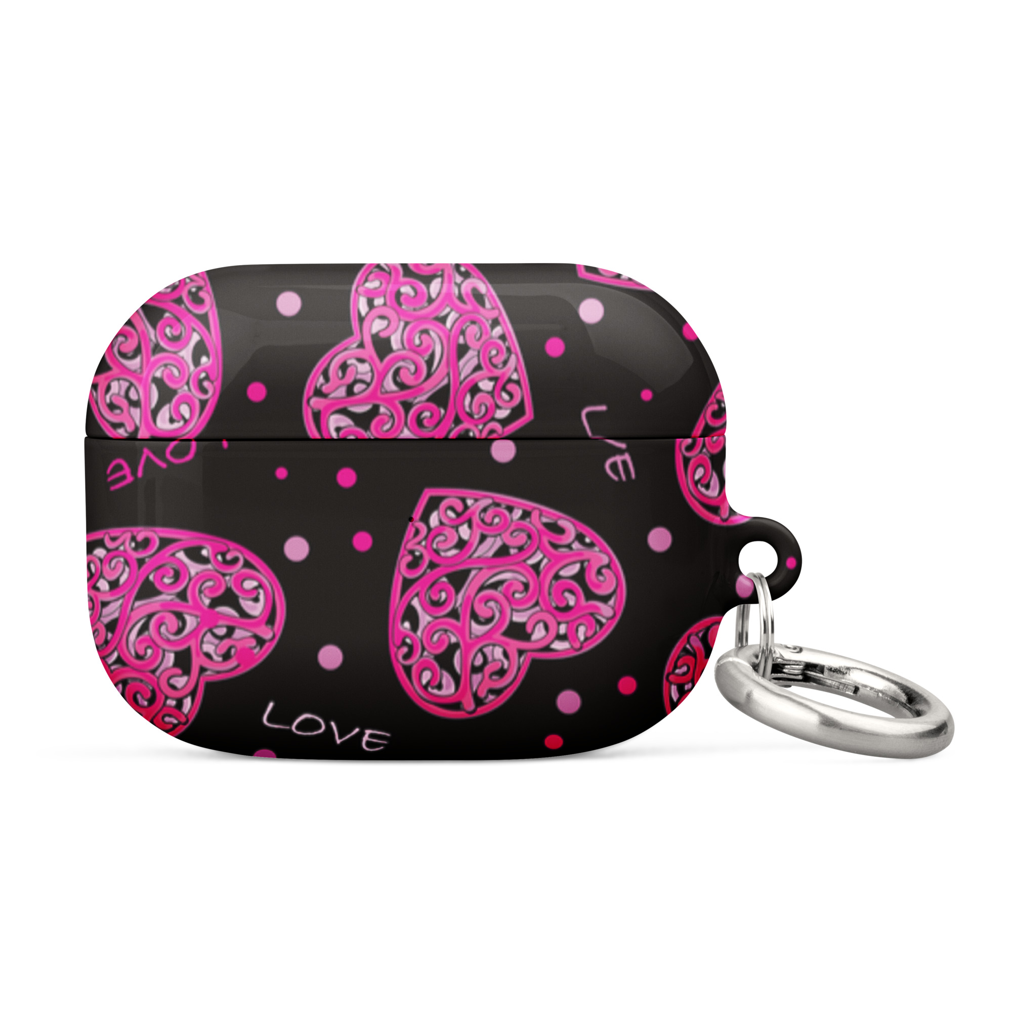 Fuchsia Heart Design Case for AirPods® - Image 14