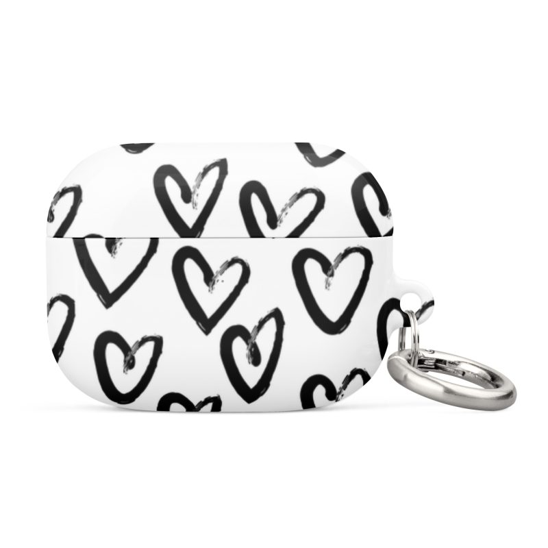 Black & White Heart Case for AirPods&reg;