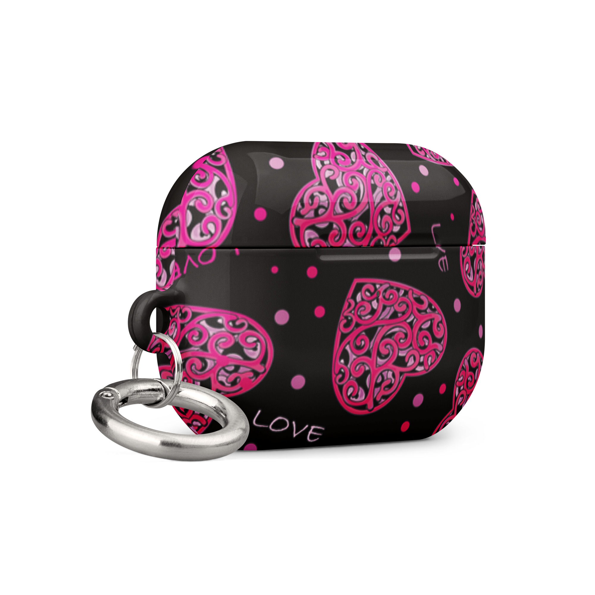 Fuchsia Heart Design Case for AirPods® - Image 19