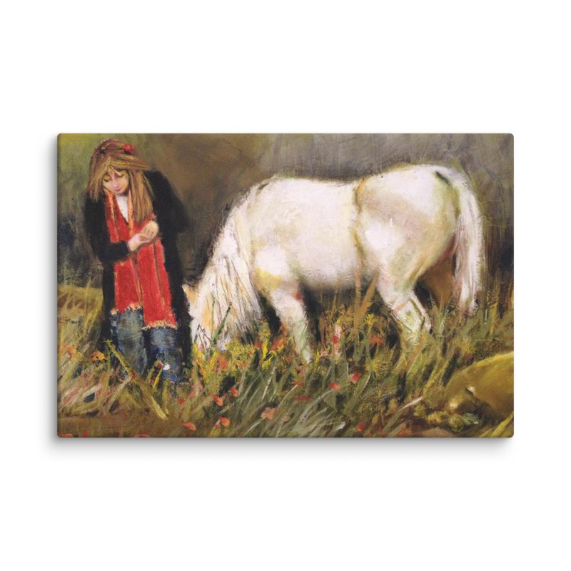 White Horse Passion Canvas