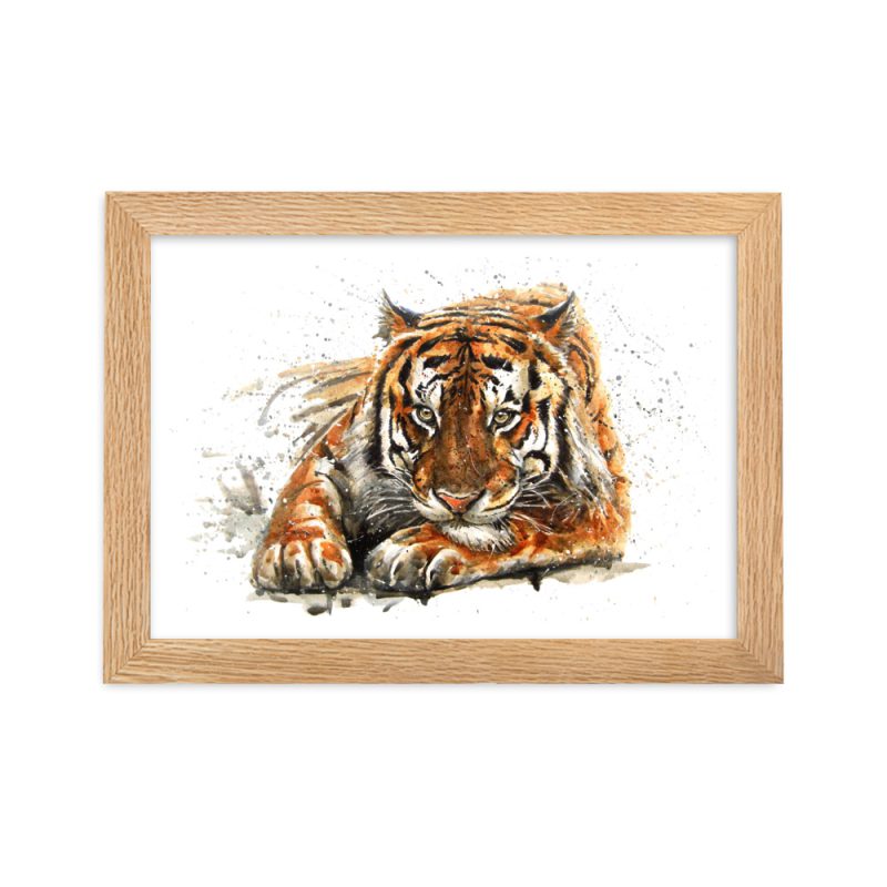Asian Tiger Framed matte paper poster
