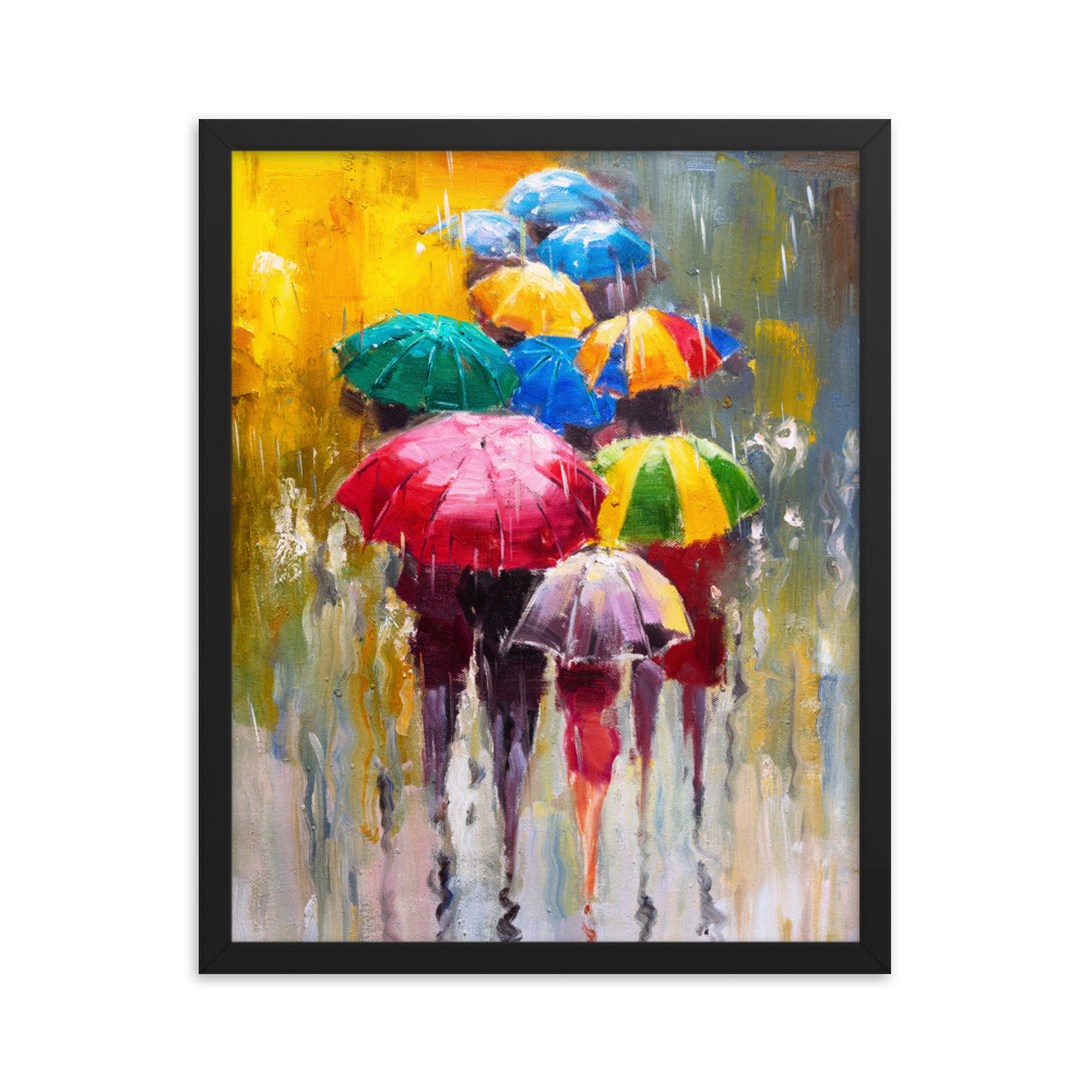 Fancy Ladies, Umbrellas Framed poster - Image 5