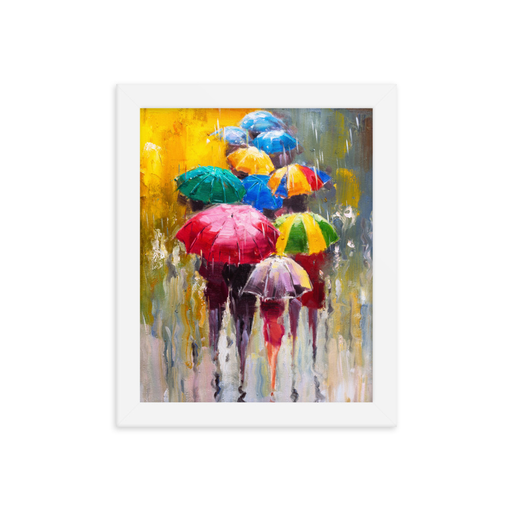 Fancy Ladies, Umbrellas Framed poster - Image 11