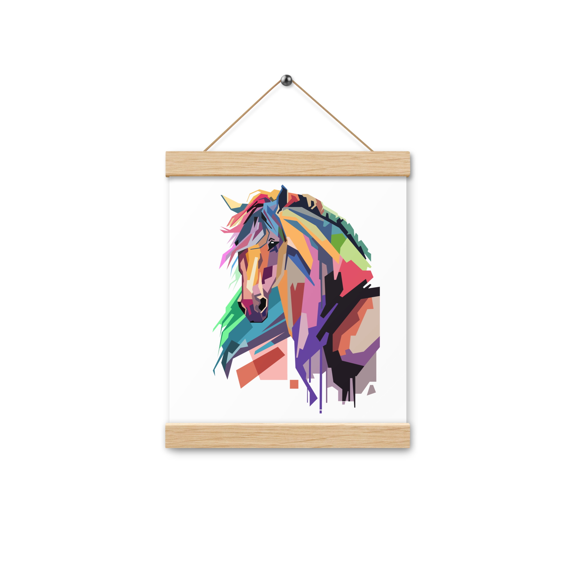 Colorful Horse Design Poster with hangers - Image 4