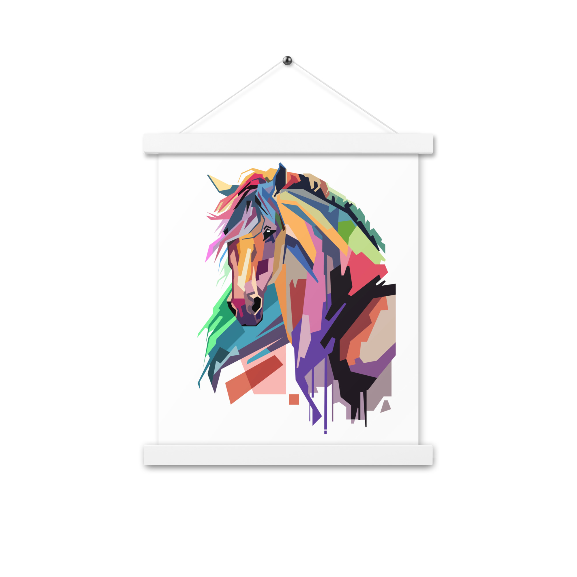Colorful Horse Design Poster with hangers - Image 8