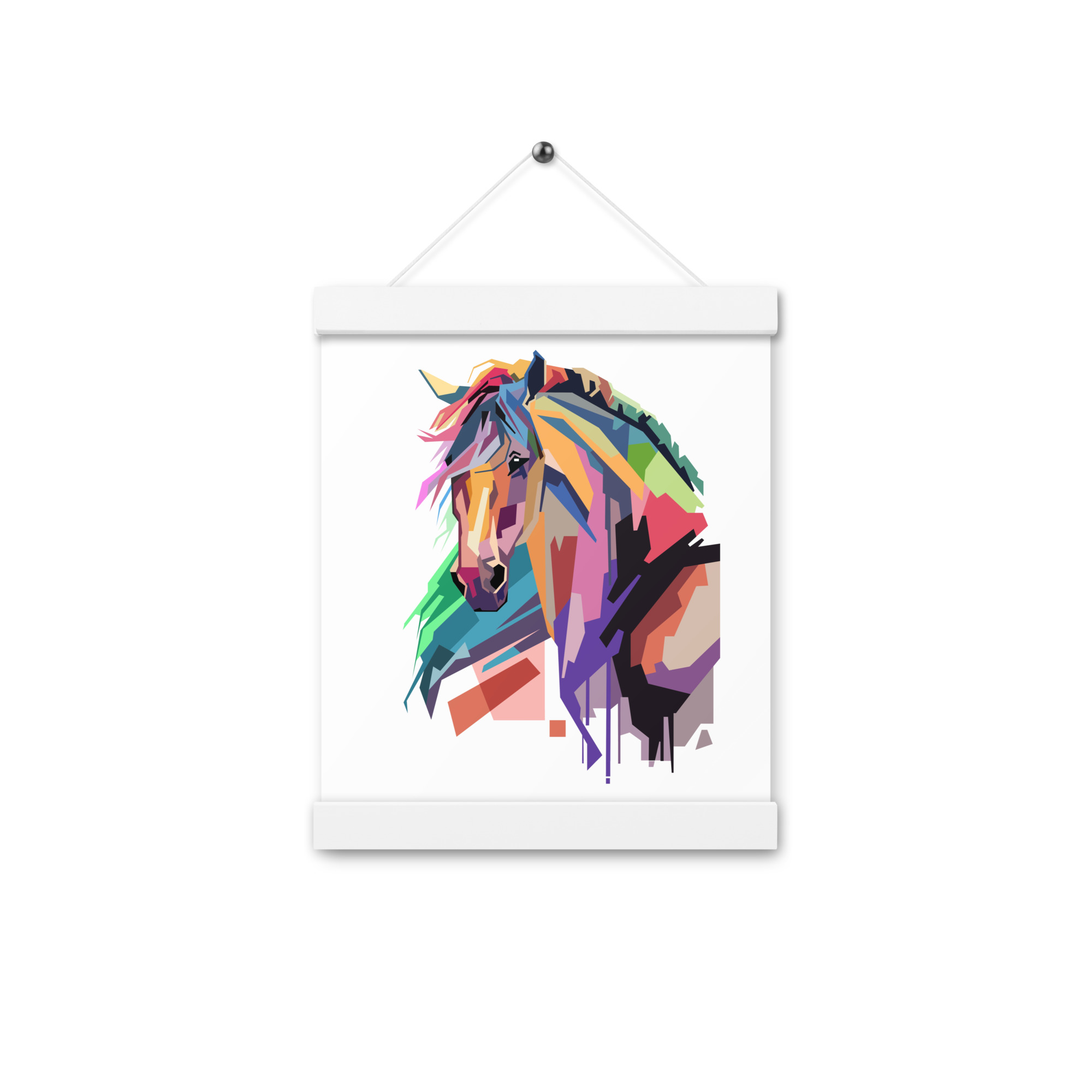 Colorful Horse Design Poster with hangers - Image 7