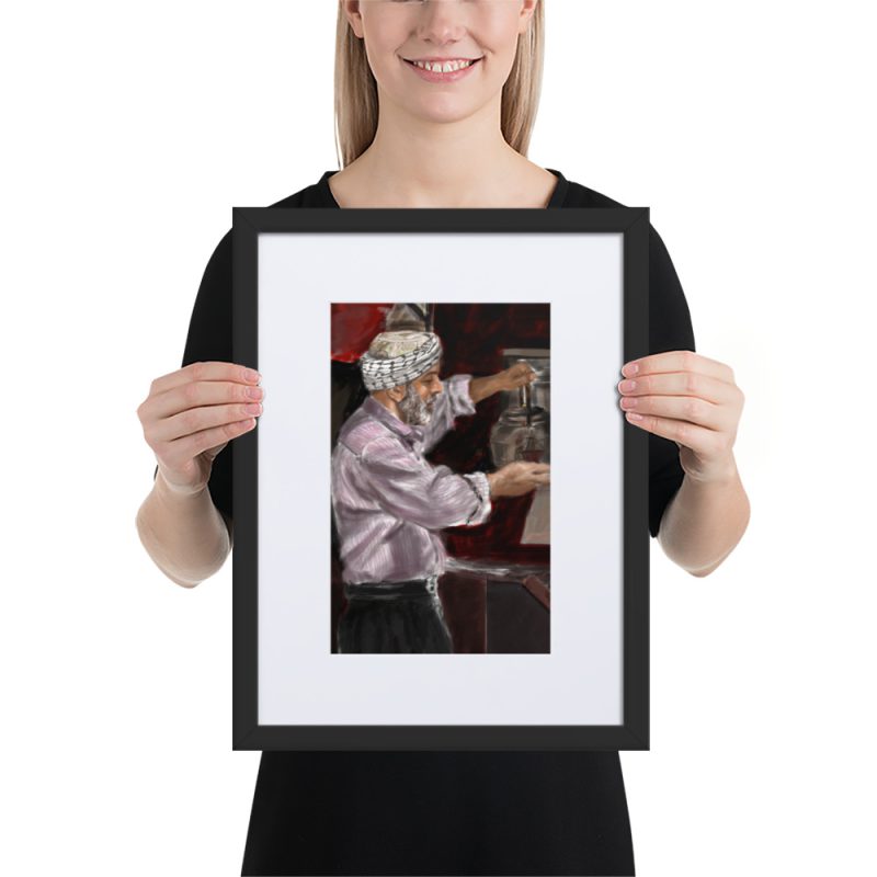 Iraqi Chai on Matte Paper Framed Poster With Mat