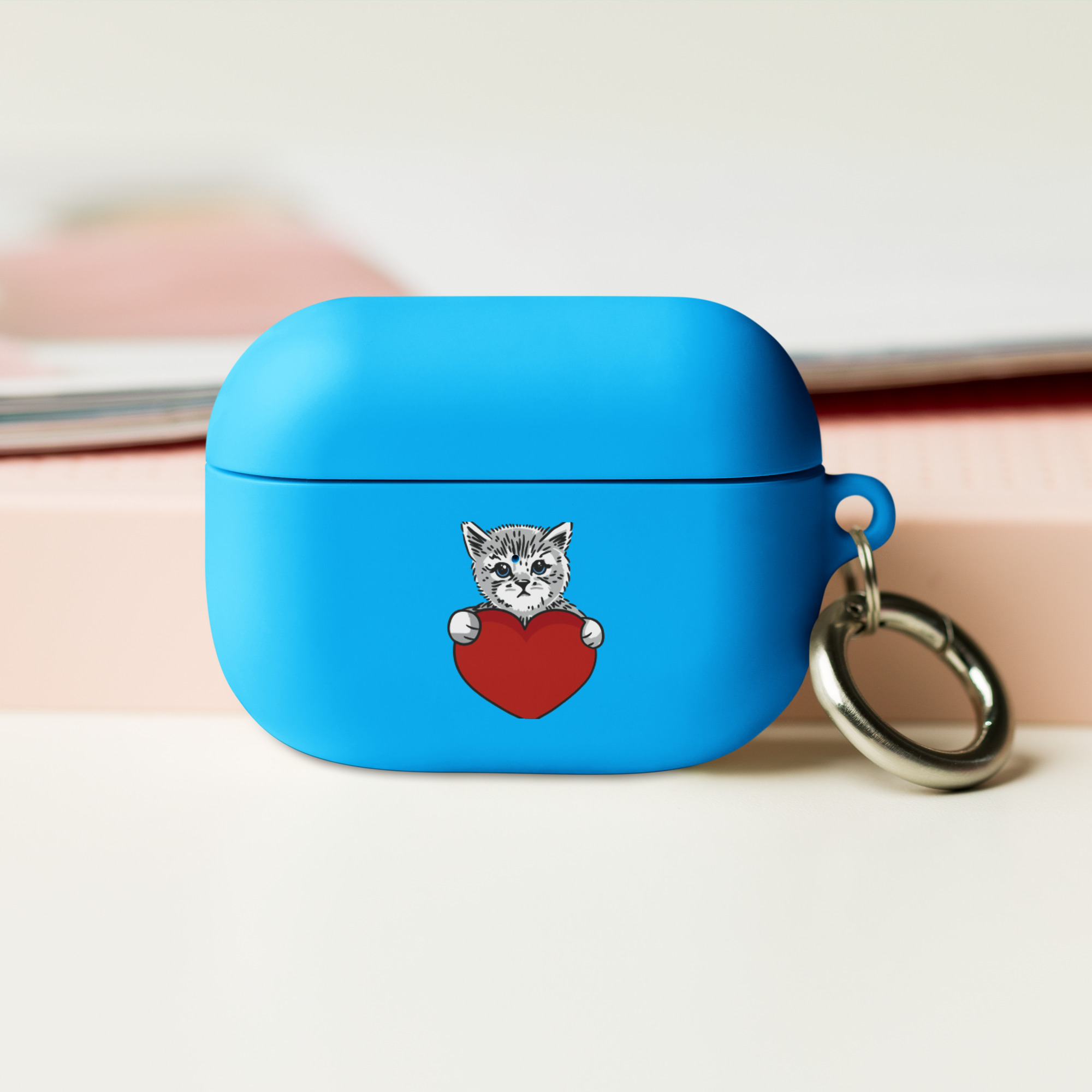 Cat and Heart Rubber Case for AirPods® - Image 7
