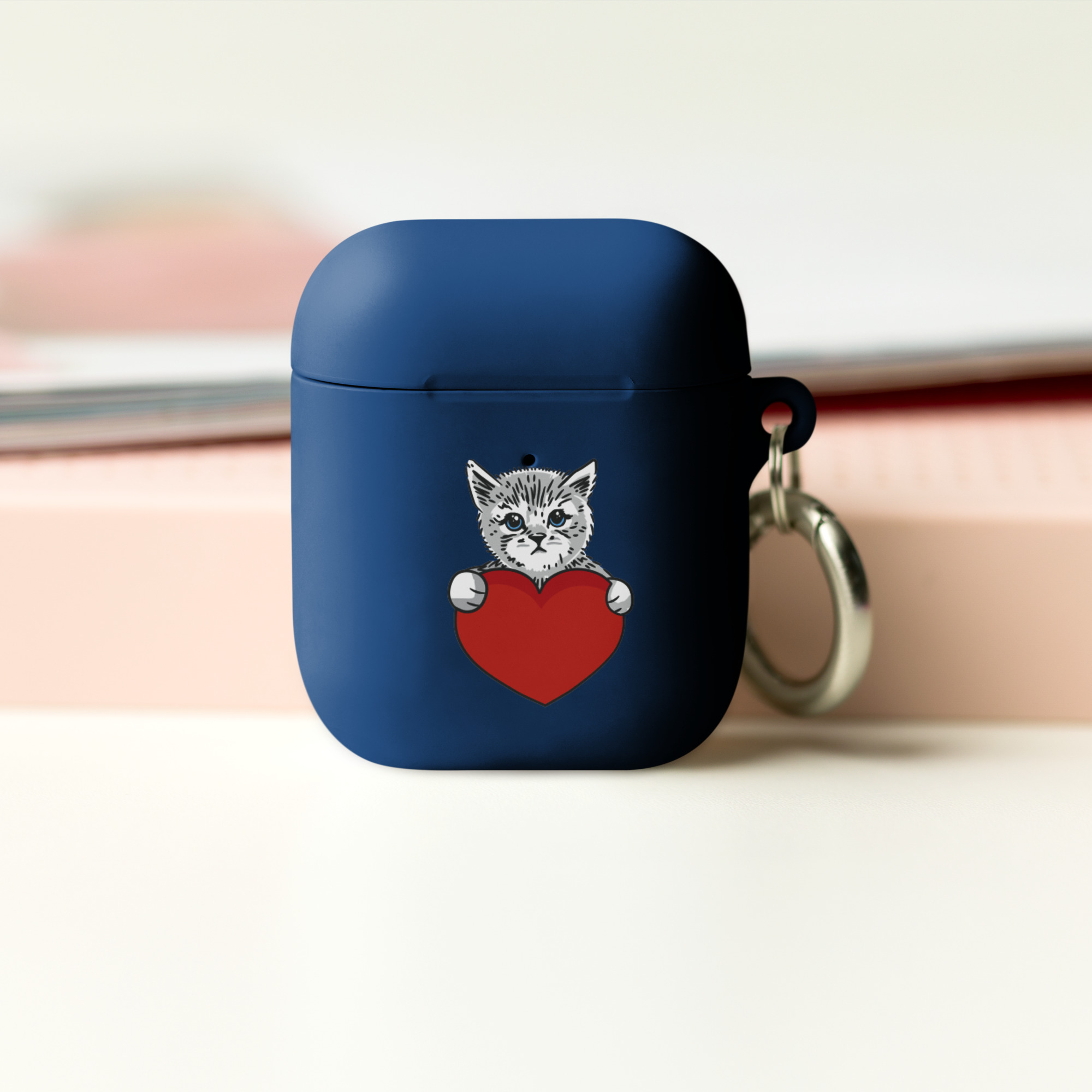 Cat and Heart Rubber Case for AirPods® - Image 4