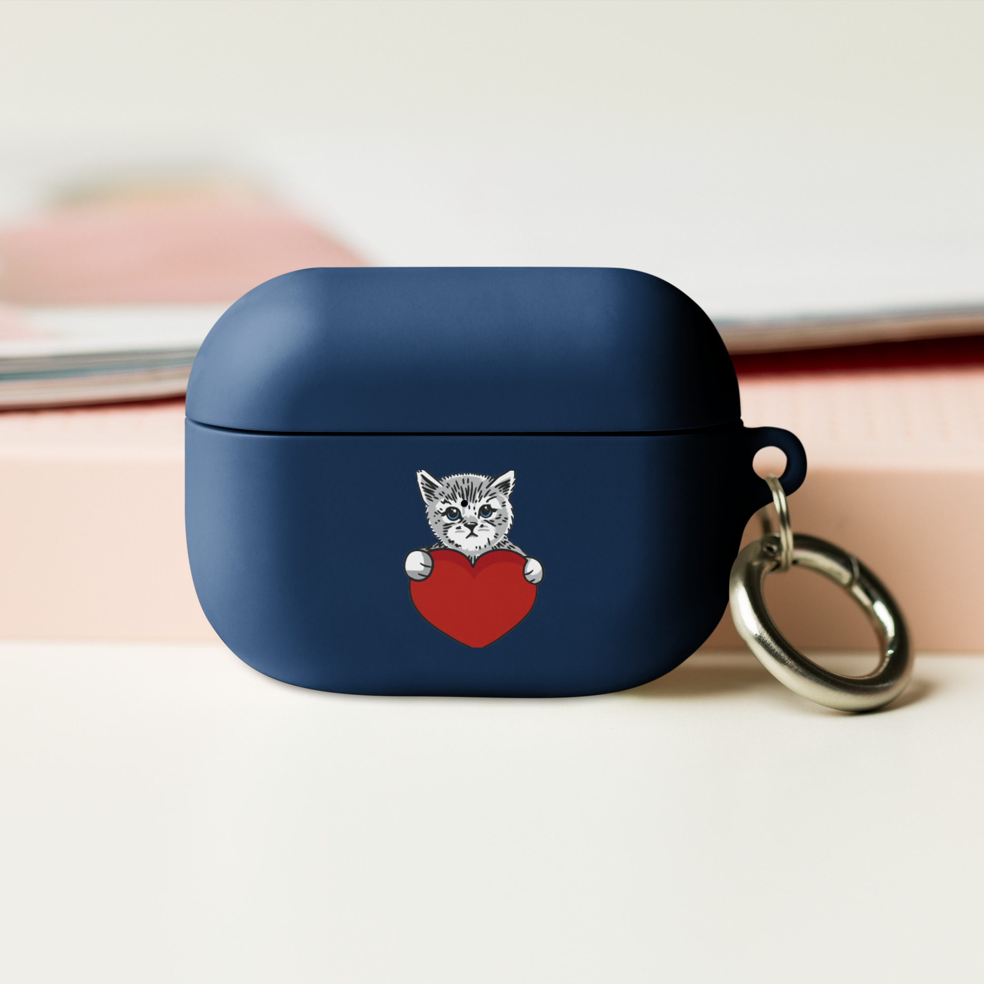 Cat and Heart Rubber Case for AirPods® - Image 5