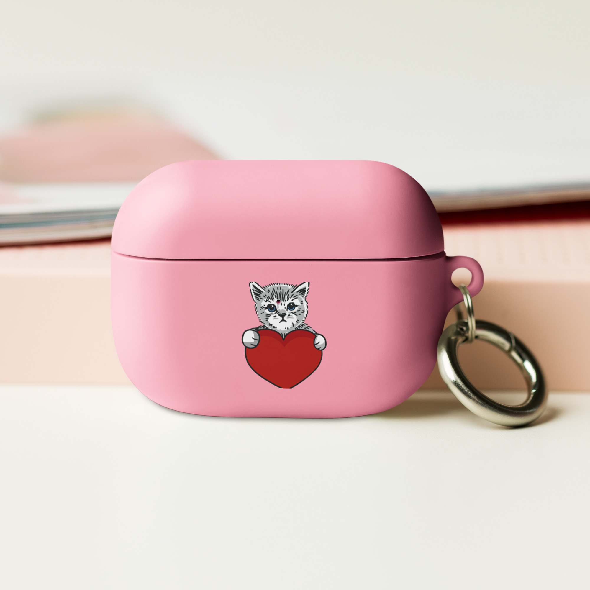 Cat and Heart Rubber Case for AirPods® - Image 12