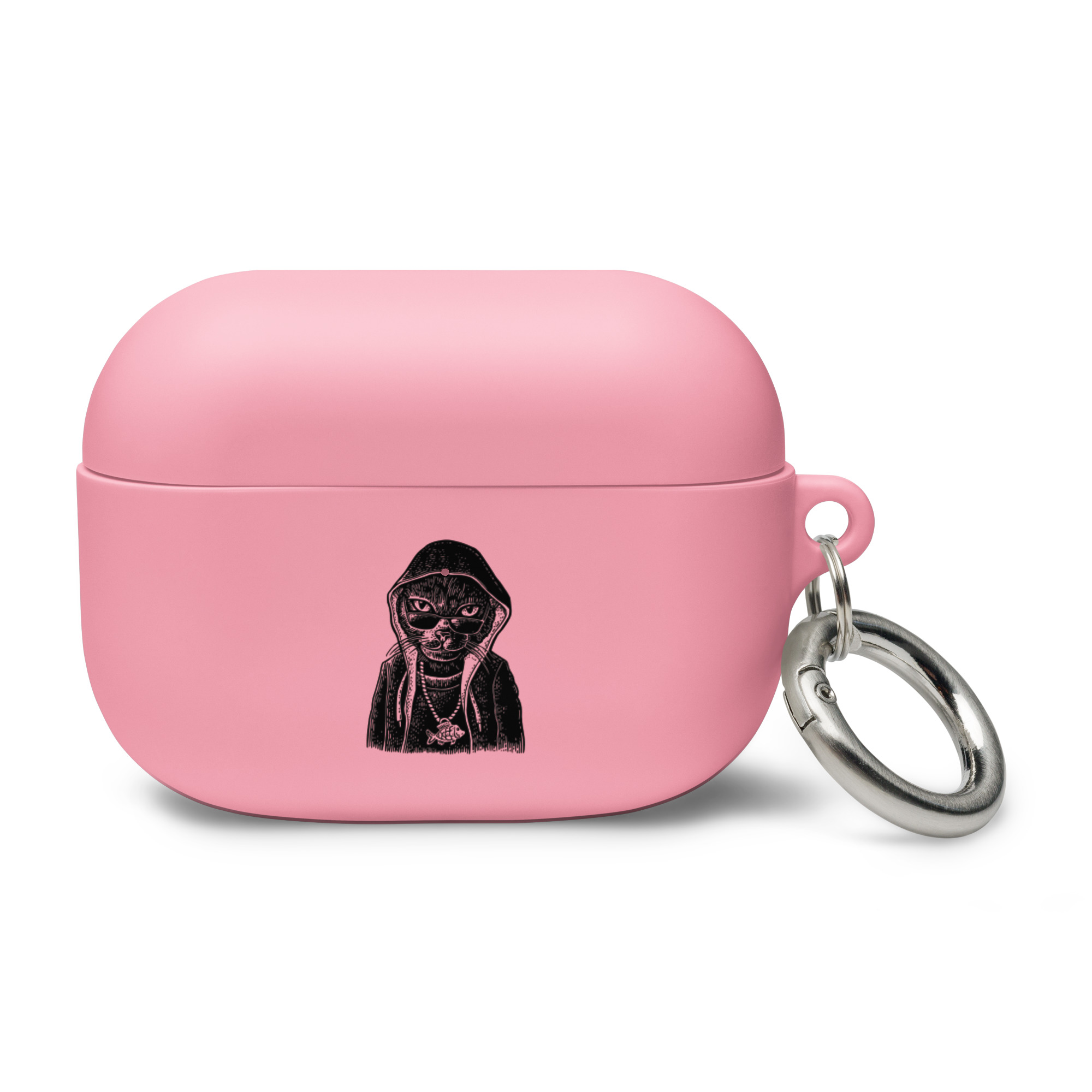 Rapper Cat Design on Rubber Case for AirPods® - Image 16