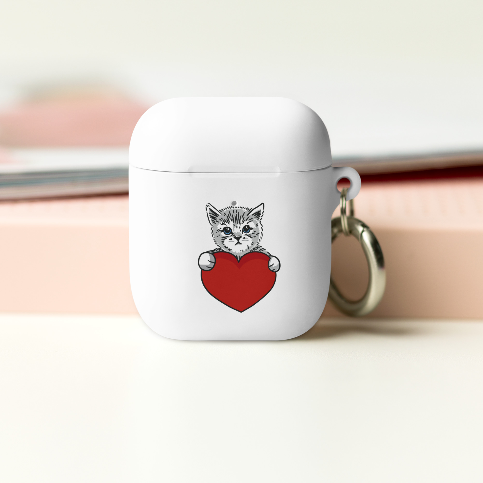 Cat and Heart Rubber Case for AirPods® - Image 15
