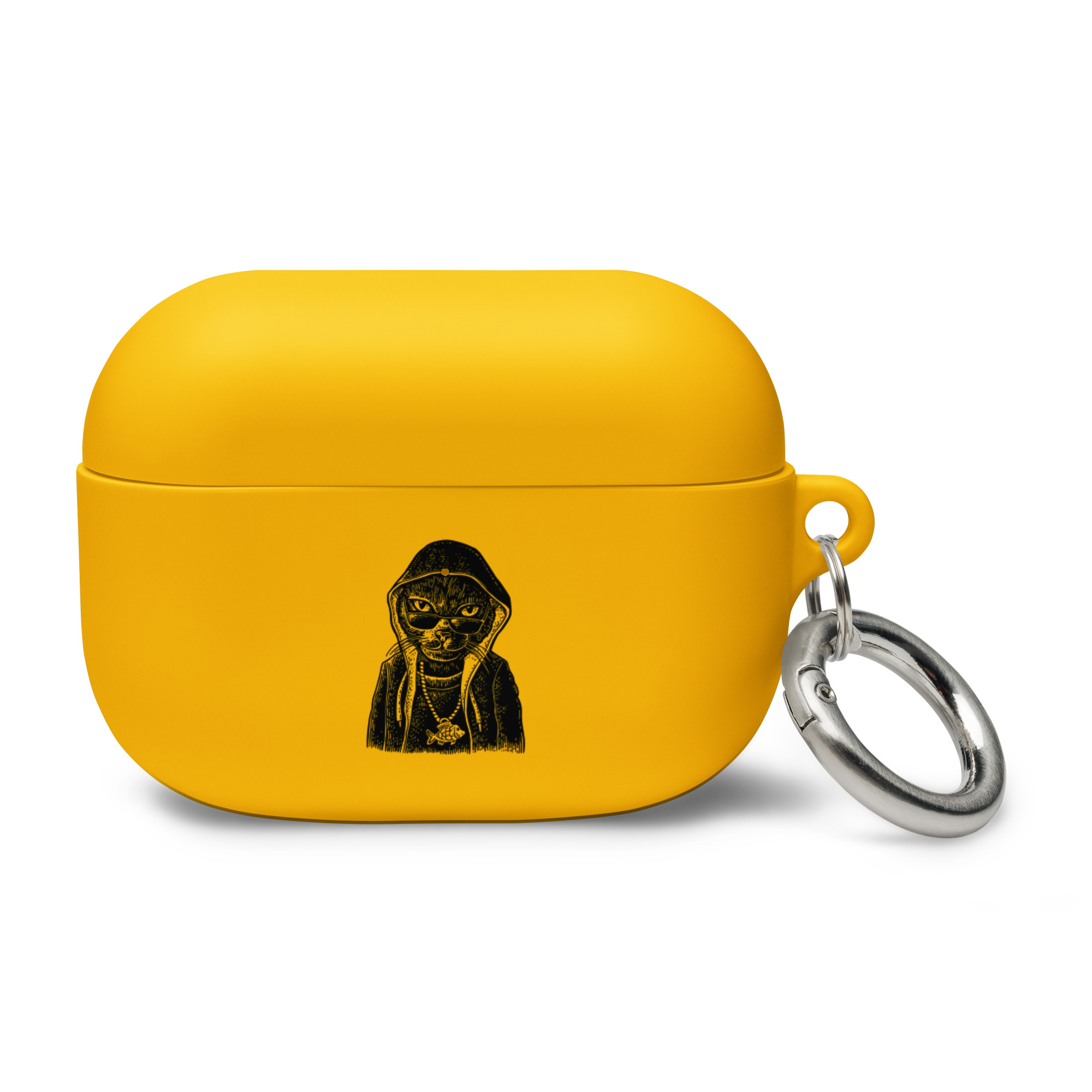 Rapper Cat Design on Rubber Case for AirPods® - Image 12