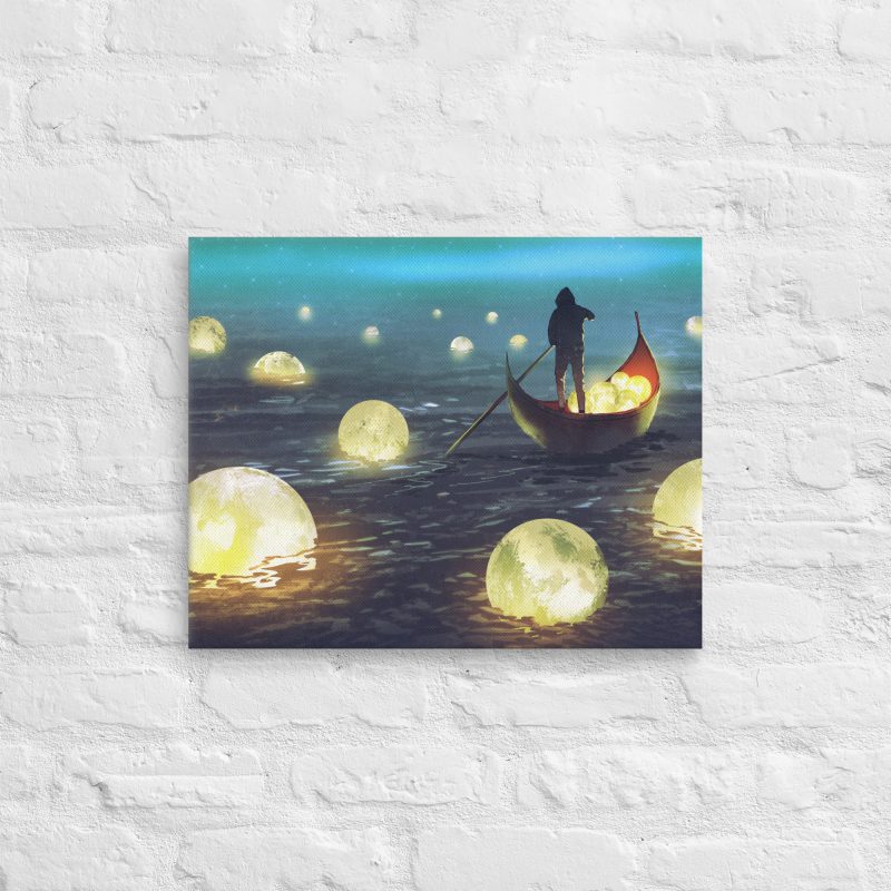 Fallen Moons - Digital Art on Thin canvas