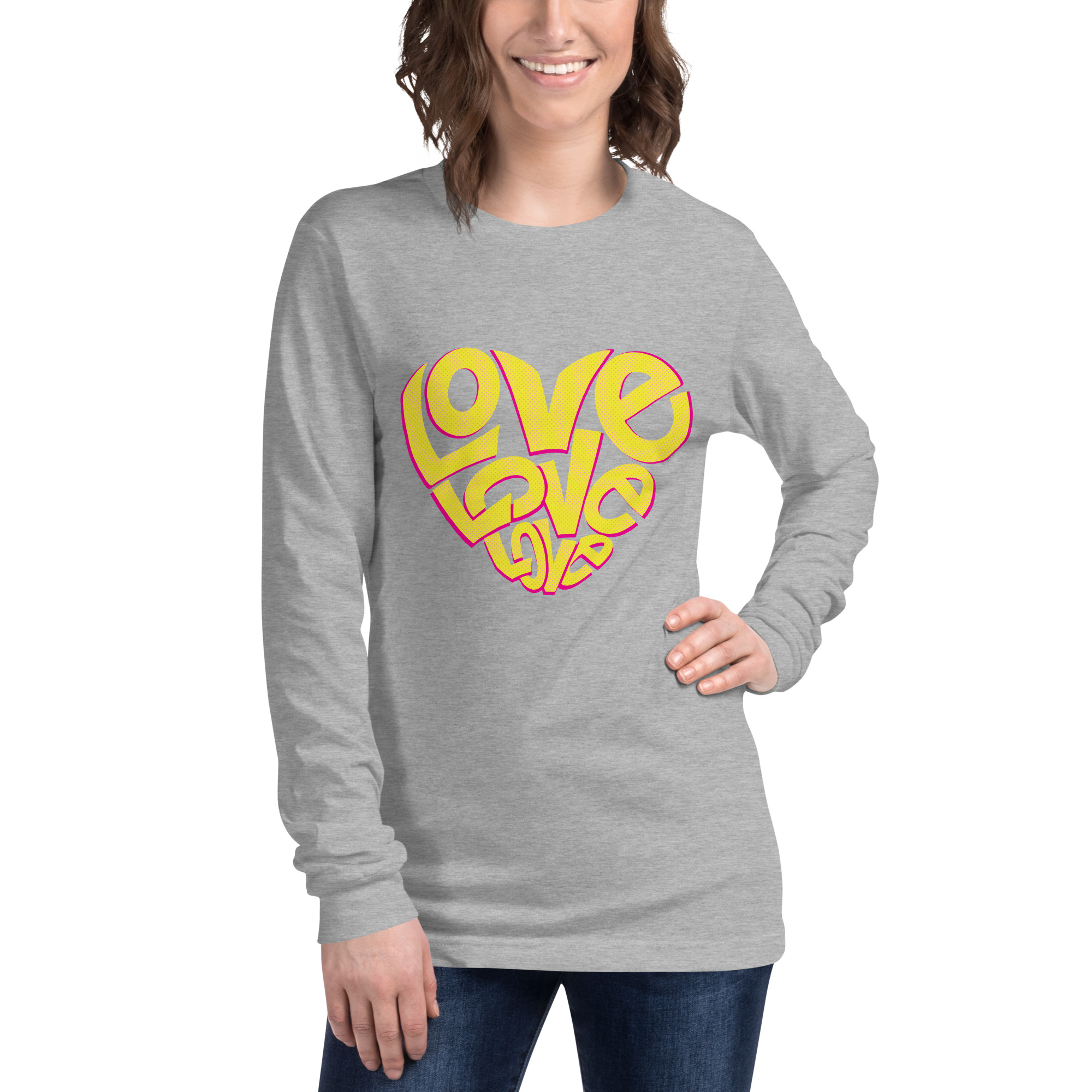 Love Design Unisex Long Sleeve Tee - Image 31