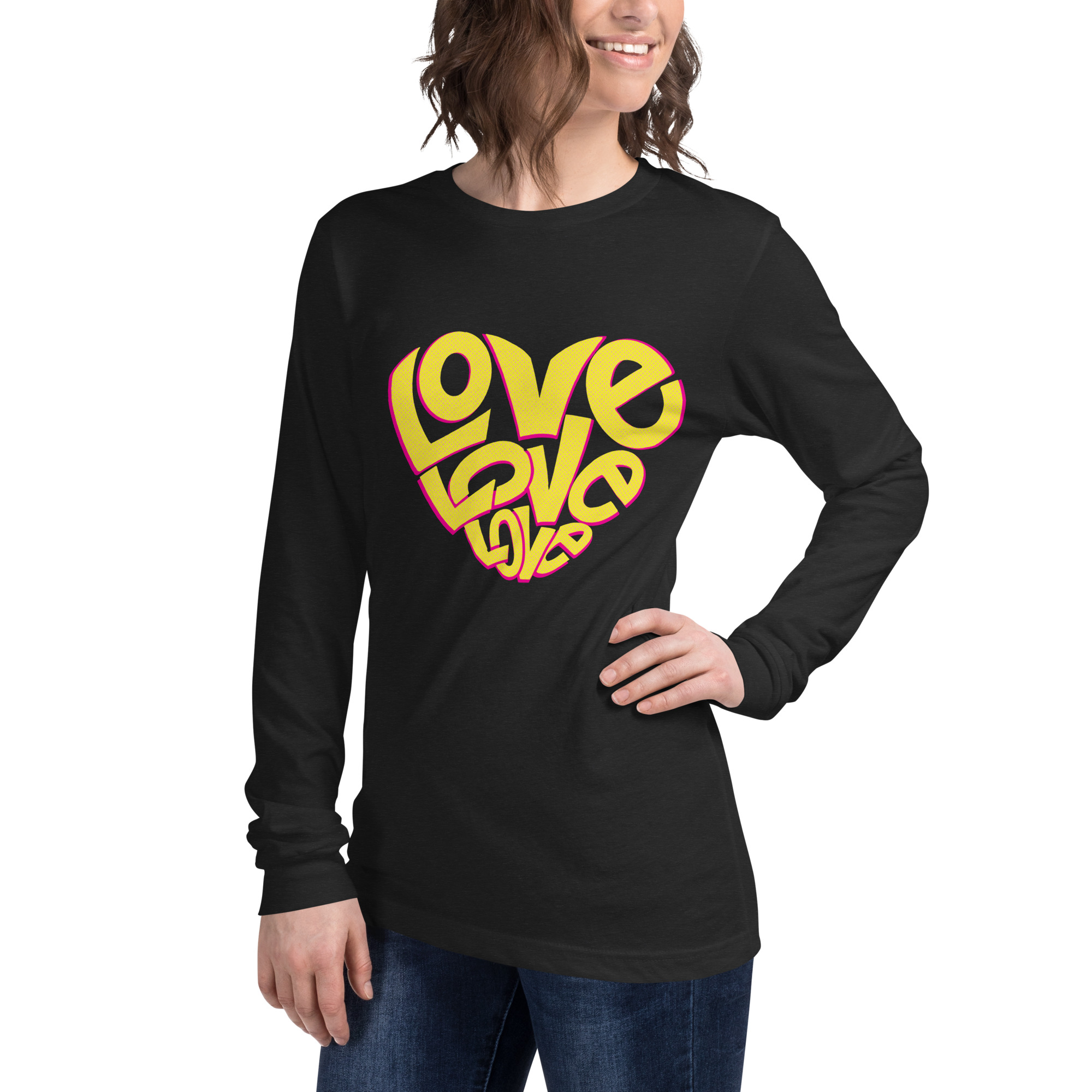Love Design Unisex Long Sleeve Tee - Image 4