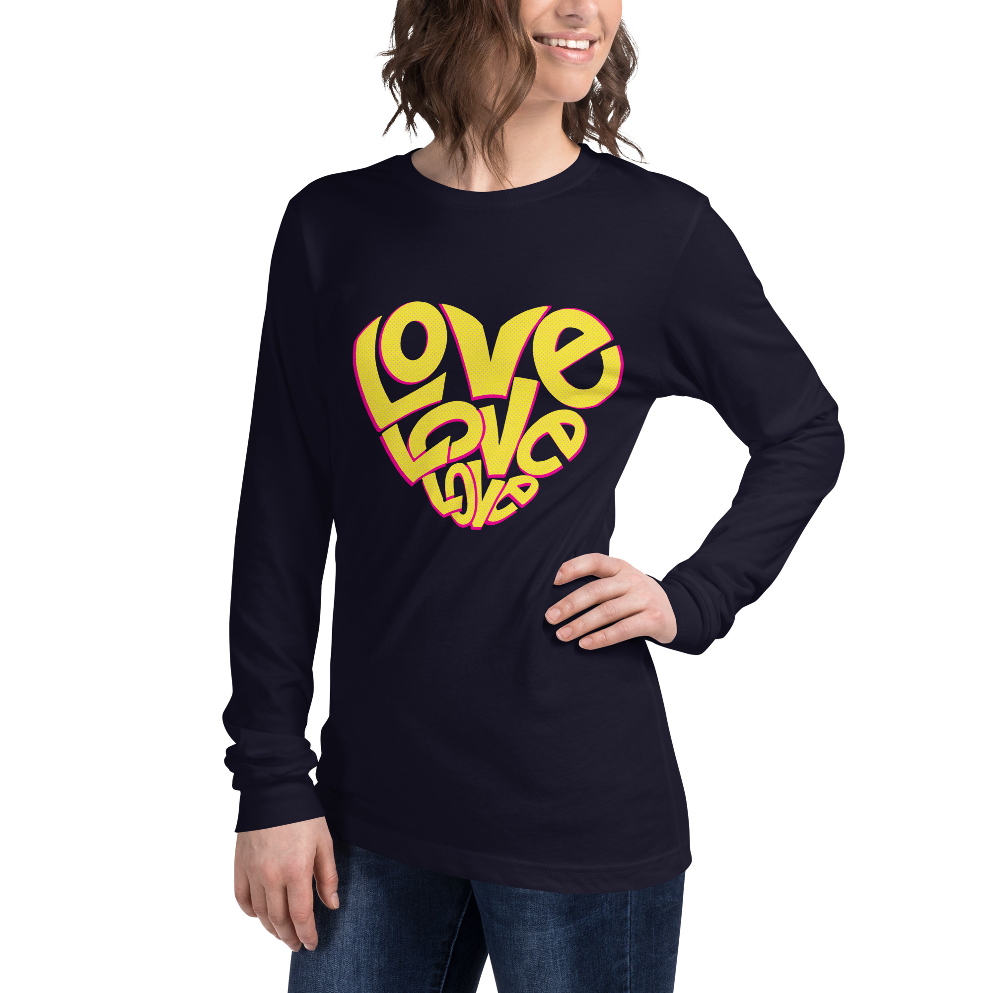 Love Design Unisex Long Sleeve Tee - Image 16