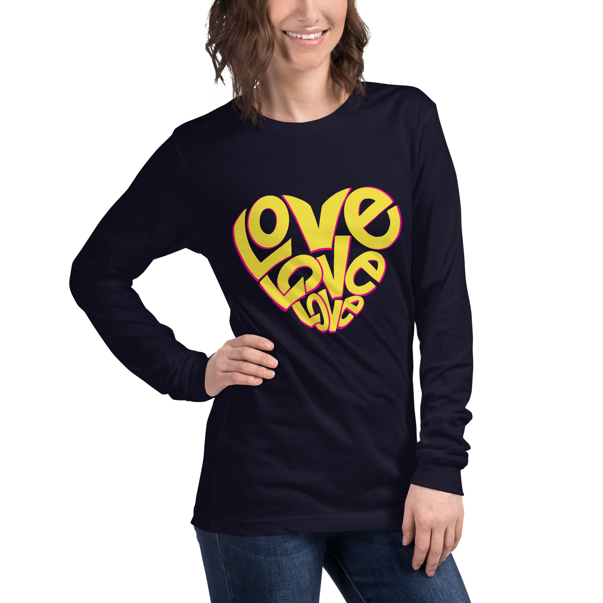 Love Design Unisex Long Sleeve Tee - Image 18