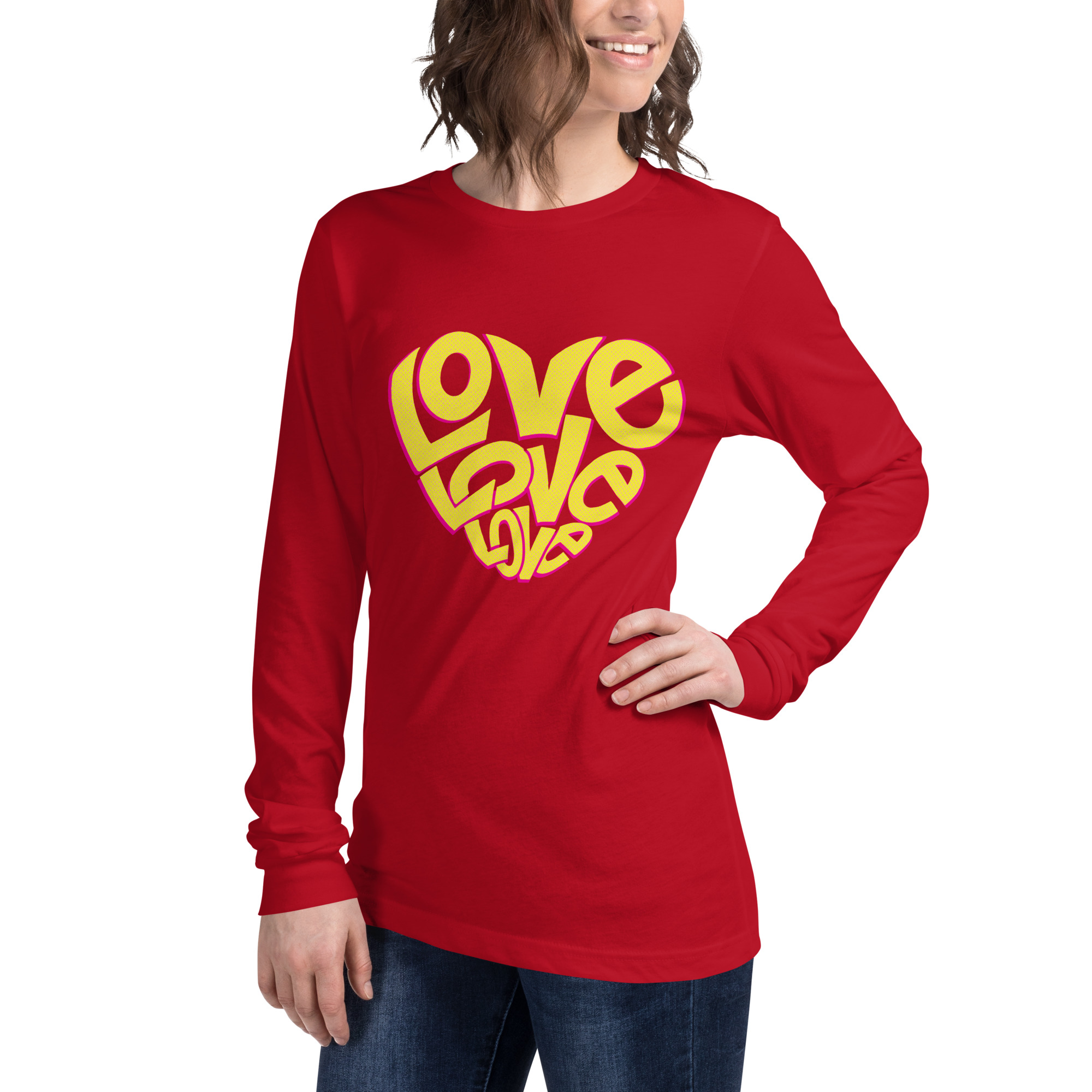 Love Design Unisex Long Sleeve Tee - Image 22