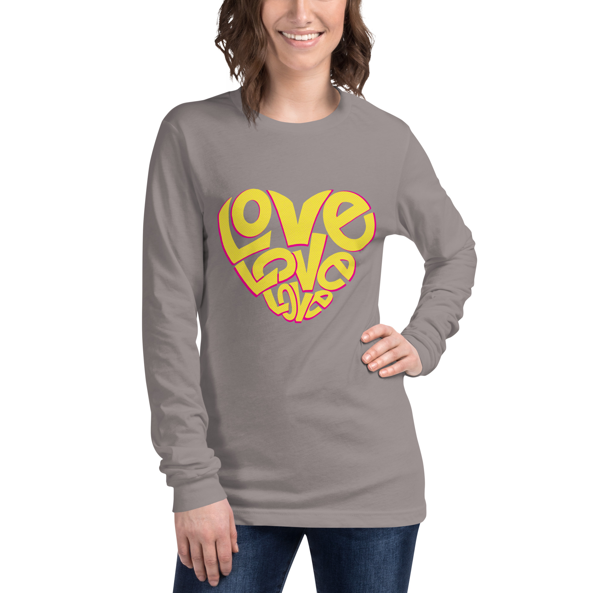 Love Design Unisex Long Sleeve Tee - Image 25