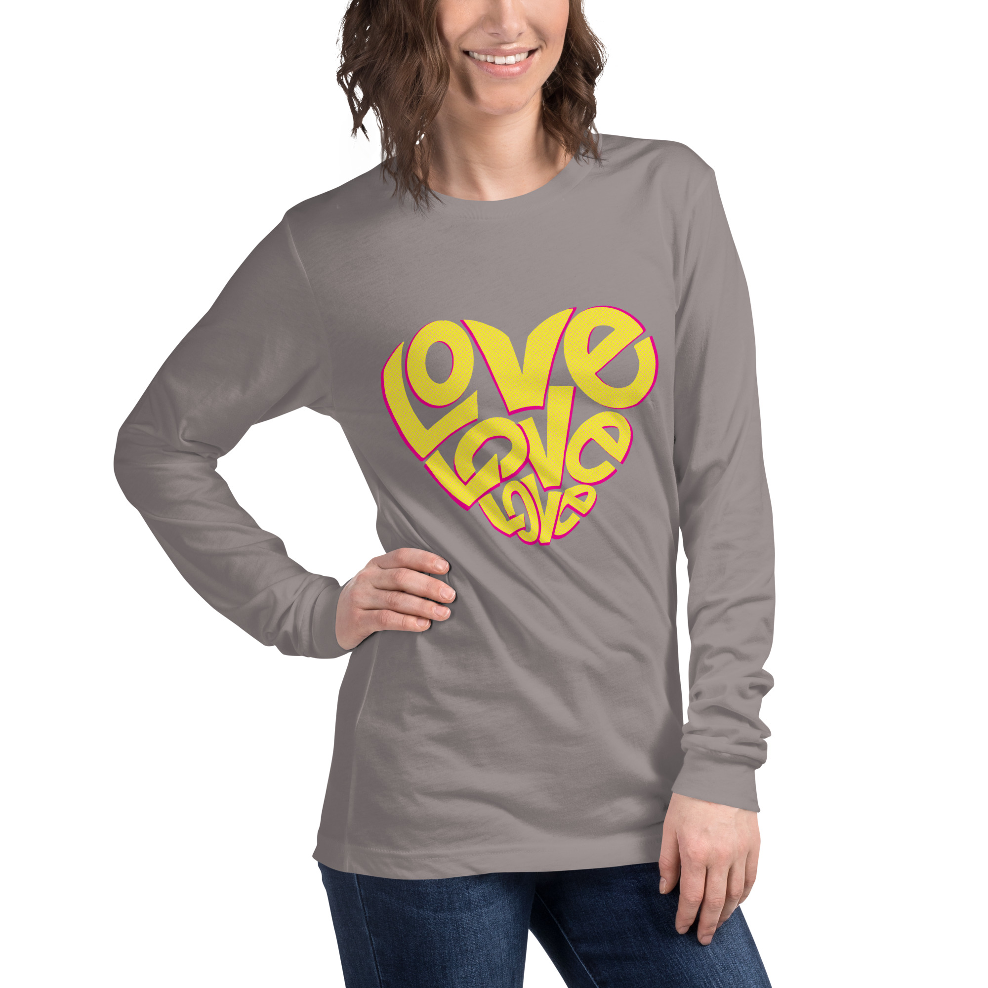 Love Design Unisex Long Sleeve Tee - Image 30