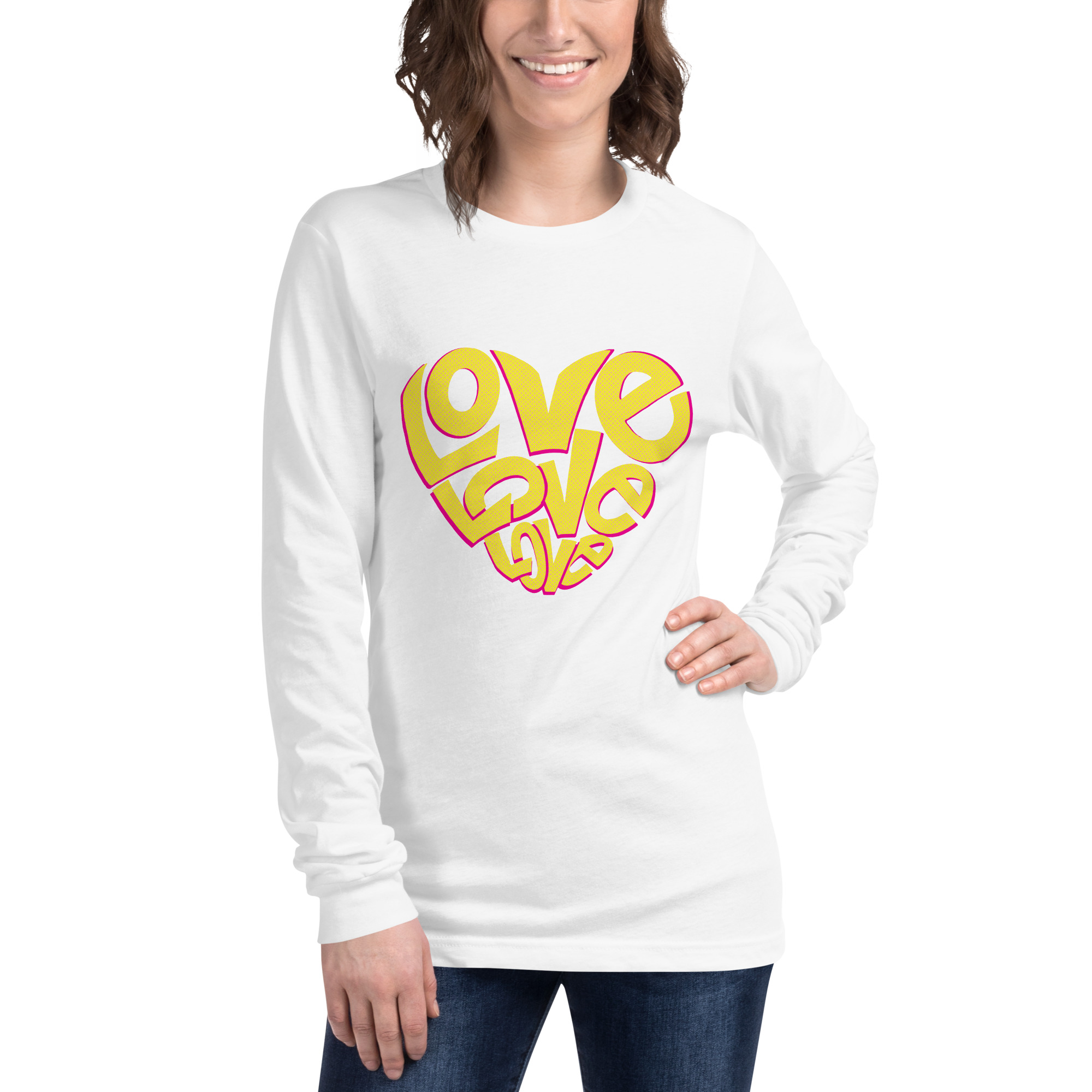 Love Design Unisex Long Sleeve Tee - Image 37