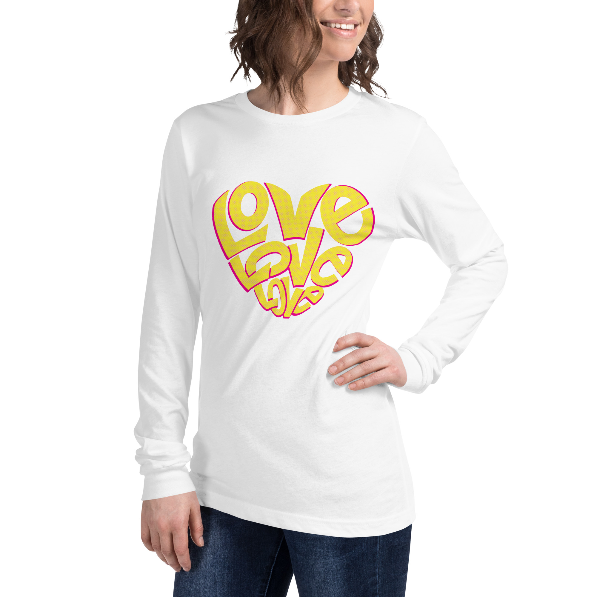 Love Design Unisex Long Sleeve Tee - Image 40