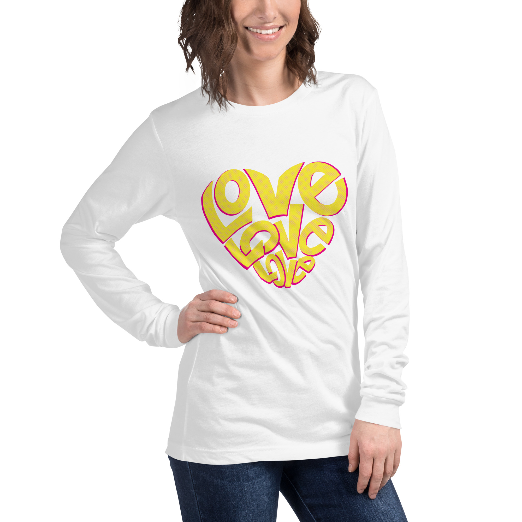 Love Design Unisex Long Sleeve Tee - Image 42