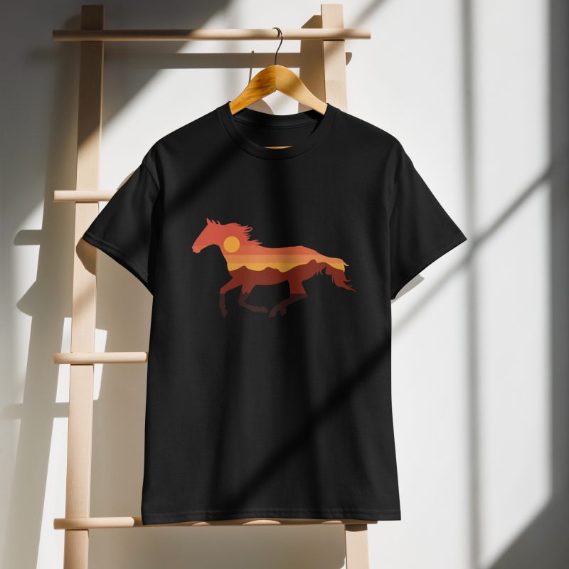 Horse Design on DryBlend&reg; T-Shirt