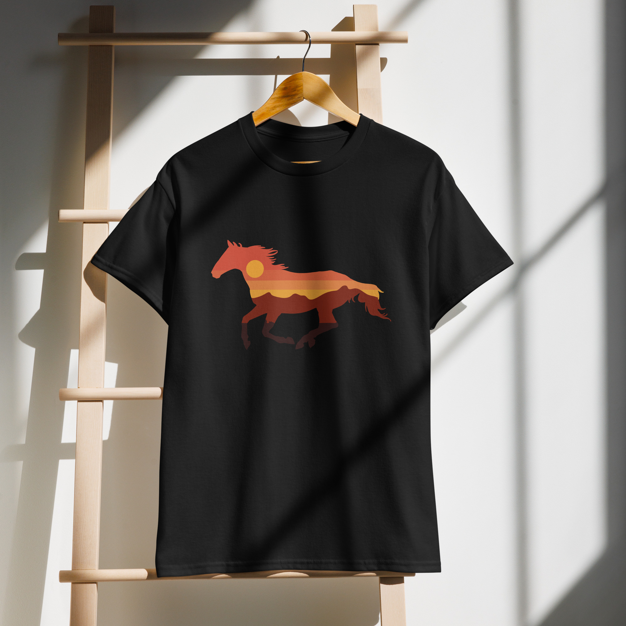 Horse Design on DryBlend® T-Shirt
