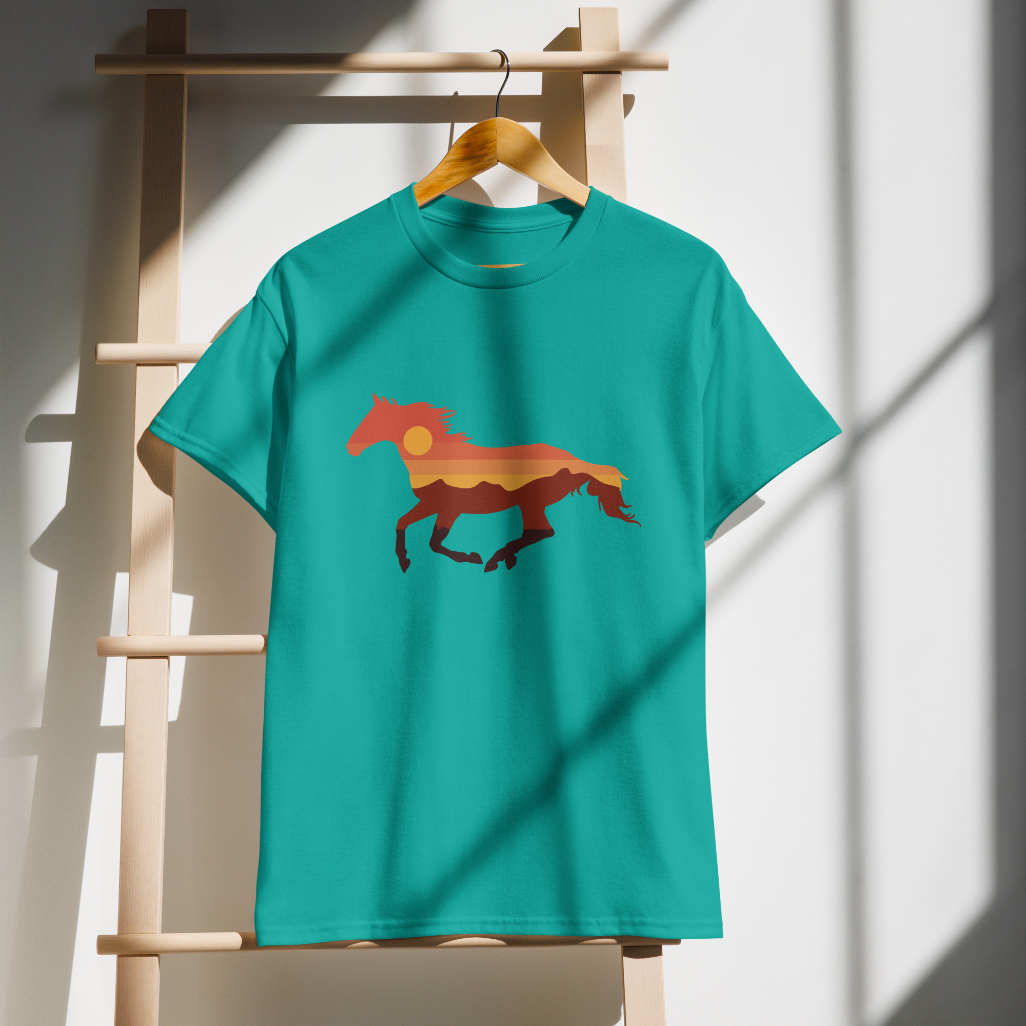 Horse Design on DryBlend® T-Shirt - Image 14