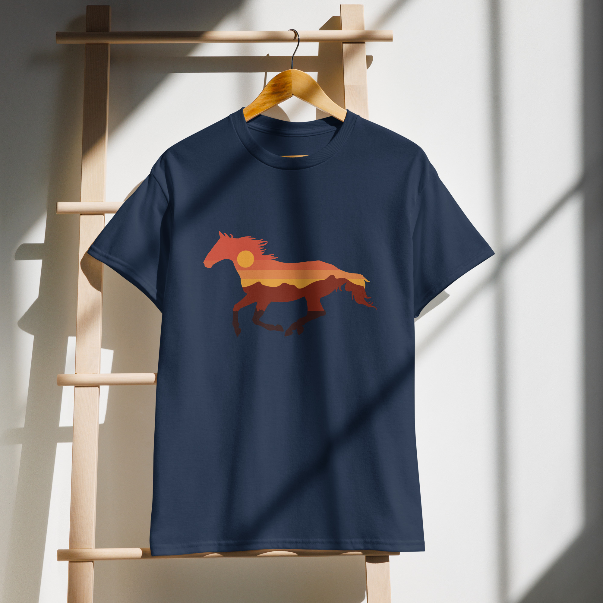 Horse Design on DryBlend® T-Shirt - Image 4