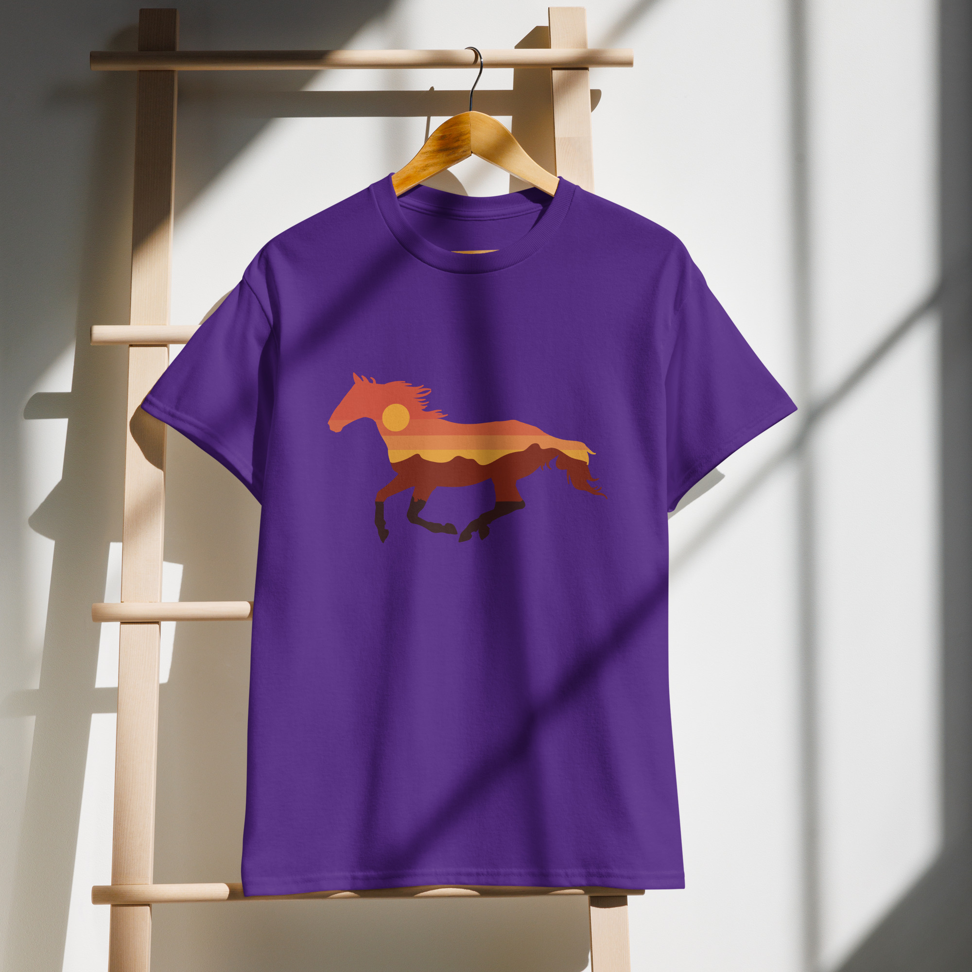 Horse Design on DryBlend® T-Shirt - Image 6