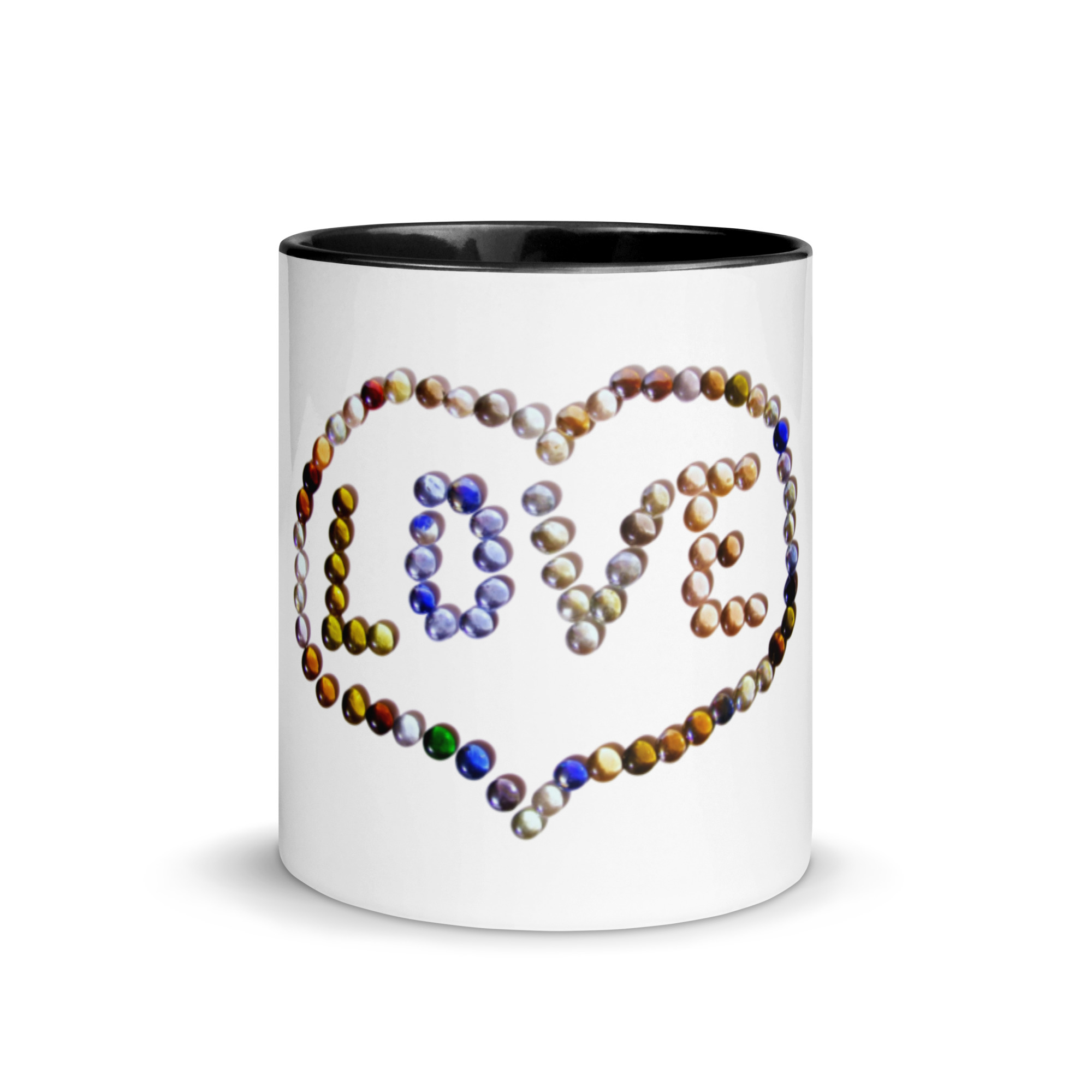Love Beads Mug with Color Inside - Image 3