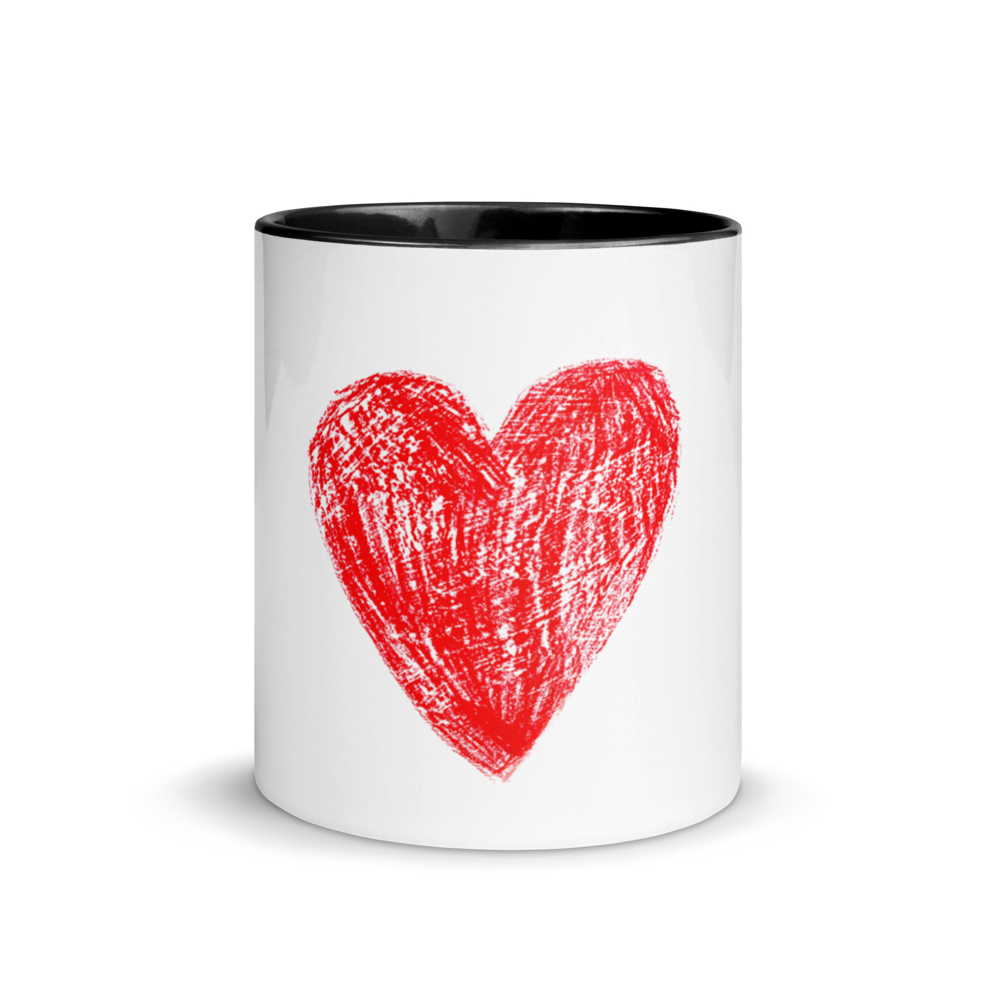 Red Heart Mug with Color Inside - Image 3