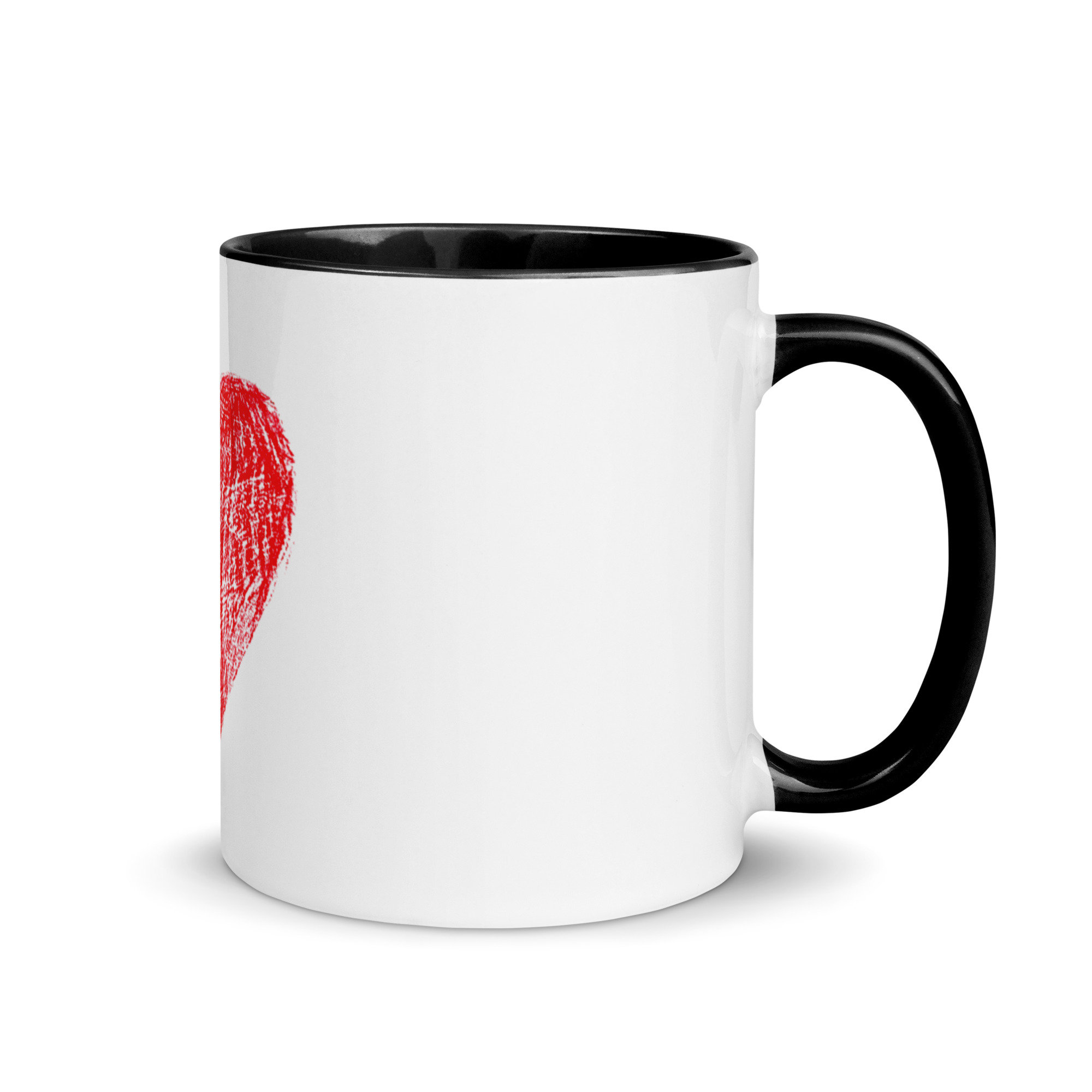Red Heart Mug with Color Inside - Image 2