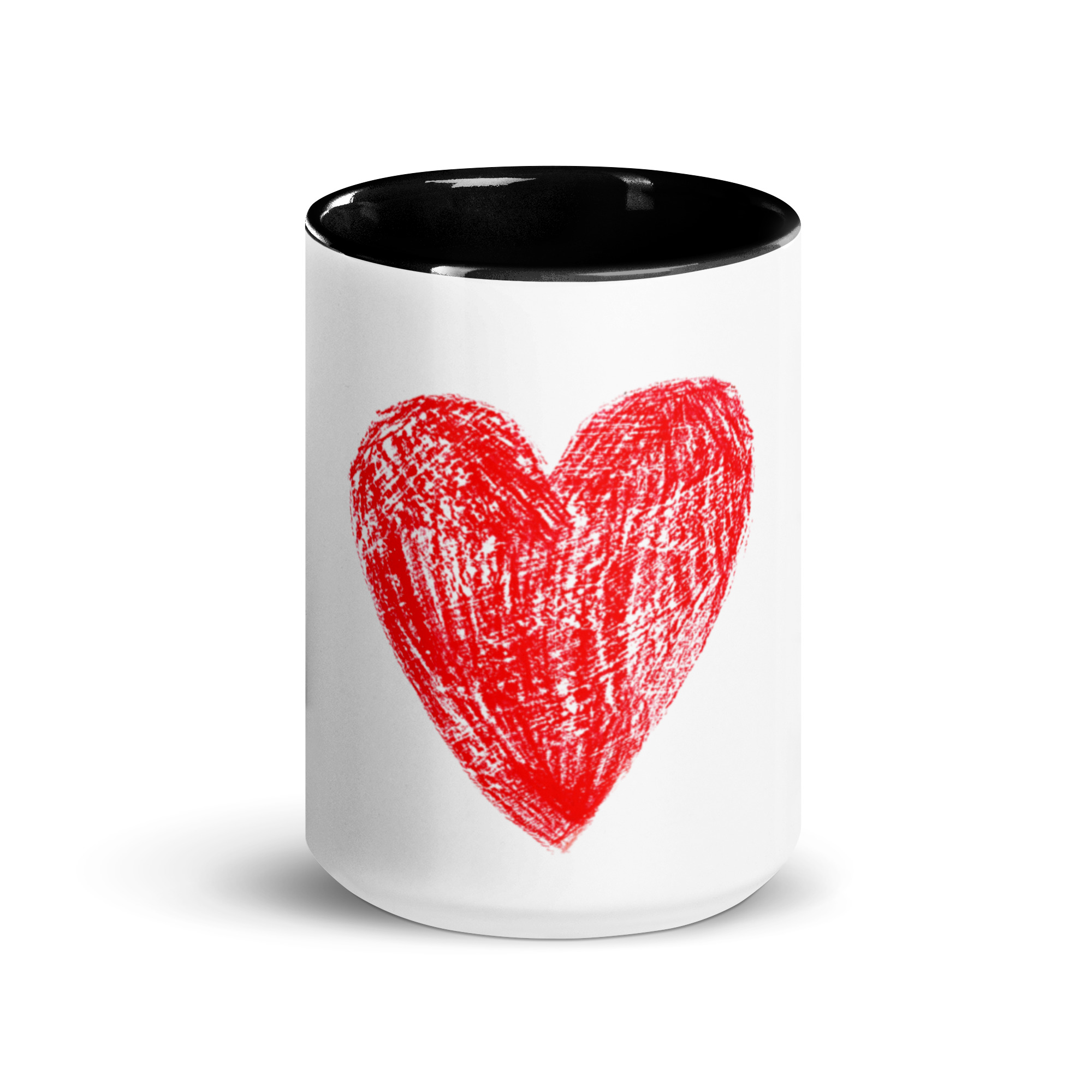 Red Heart Mug with Color Inside - Image 6