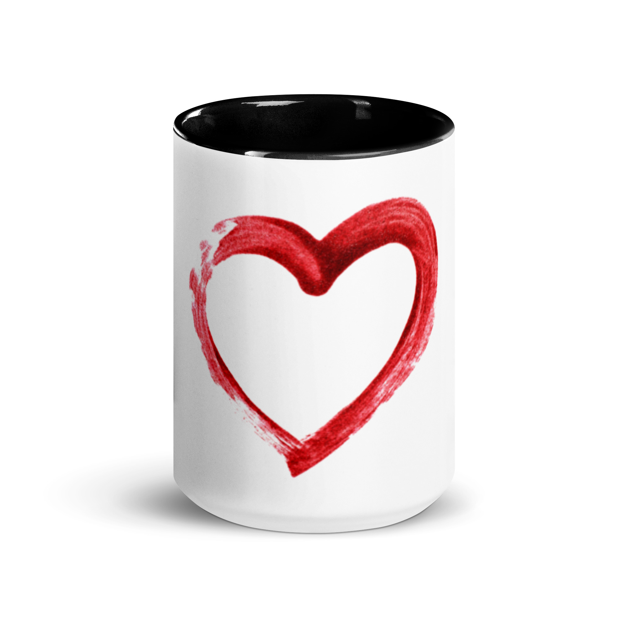 Red Heart Design Mug with Color Inside - Image 6