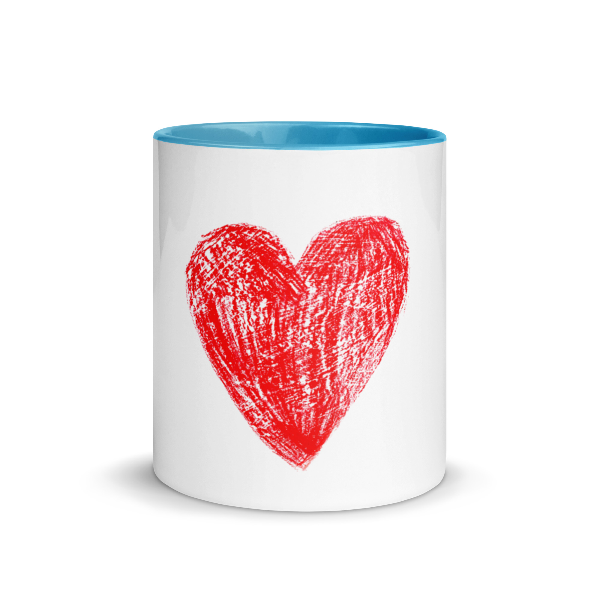 Red Heart Mug with Color Inside - Image 26