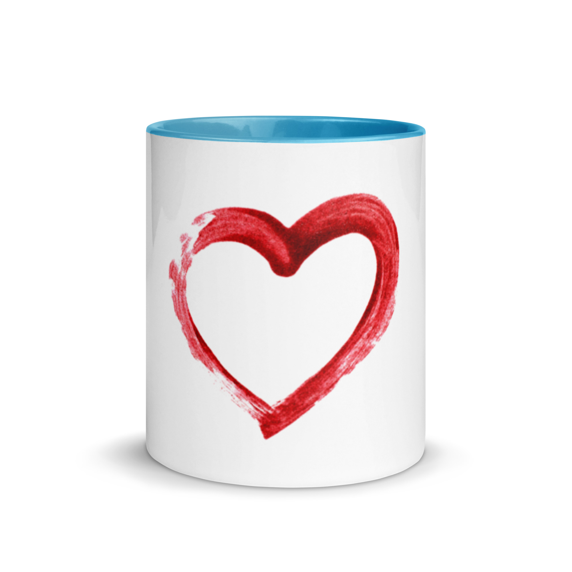 Red Heart Design Mug with Color Inside - Image 26