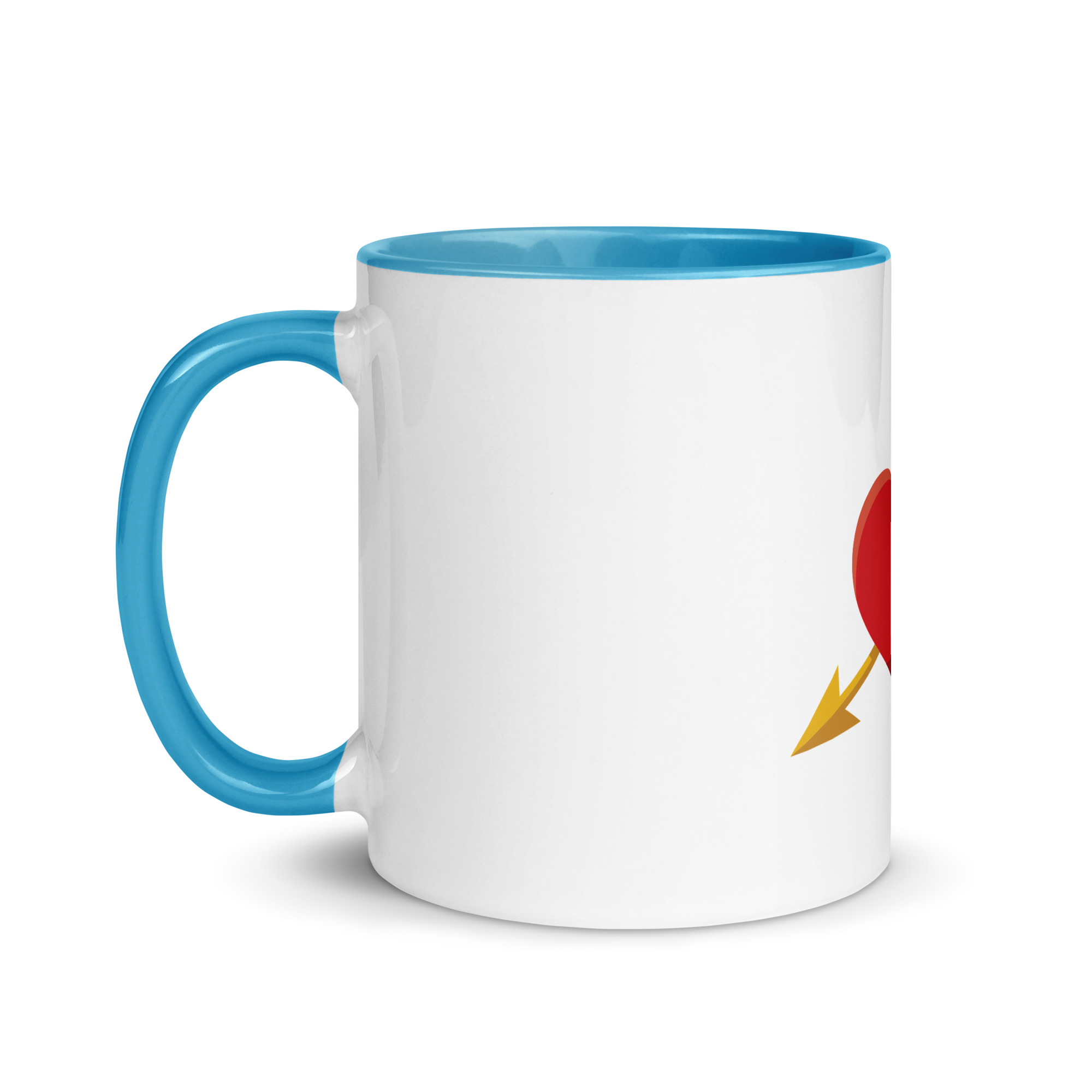 Heart and Arrow Mug with Color Inside - Image 27